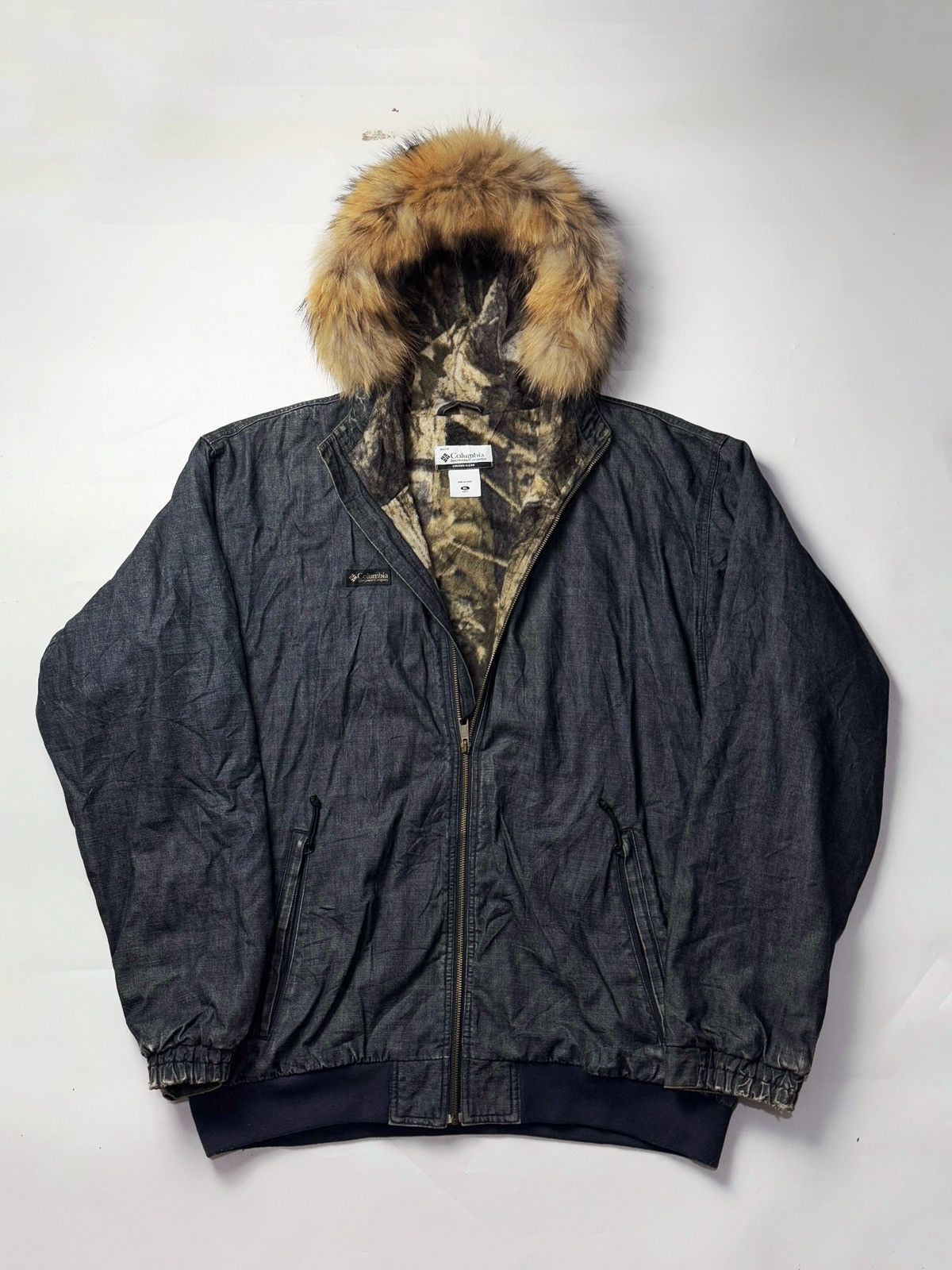 If Six Was Nine × Japanese Brand × Le Grande Bleu (L.G.B.) Fur Denim Hoodie Columbia Size US XL / EU 56 / 4 - 2 Thumbnail
