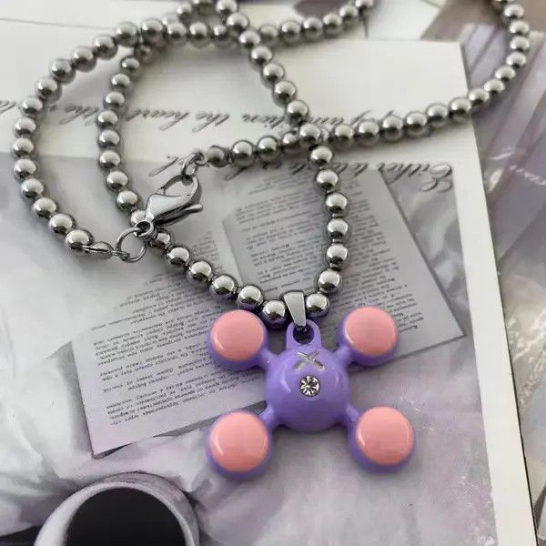 Jewelry Yoshi x Mia Round Bead Chain Quadangle Ball Pendant Size ONE SIZE - 3 Thumbnail