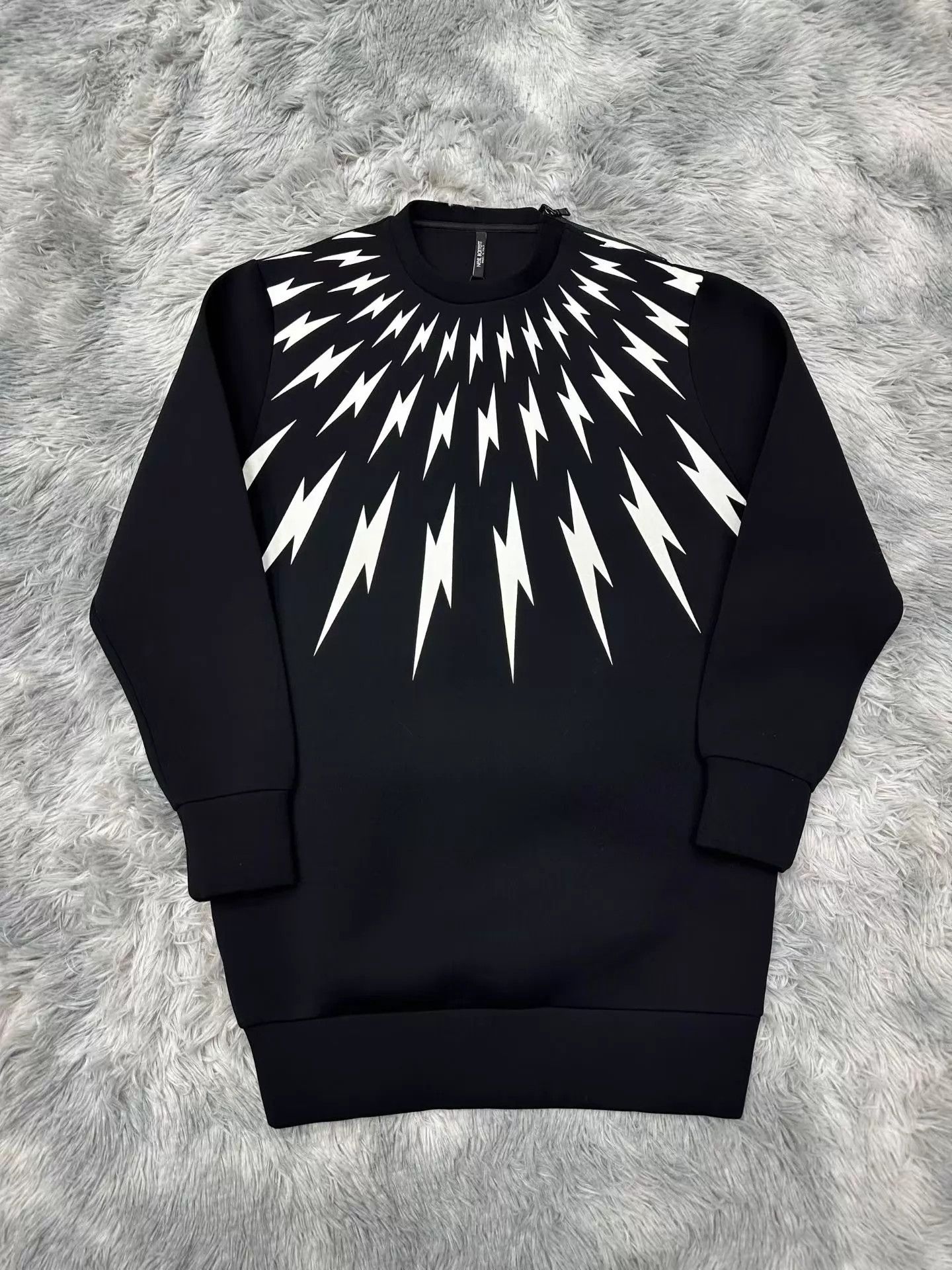 Neil Barrett Neil Barrett Space Cotton Lightning Hoodie XS New Size US XS / EU 42 / 0 - 1 Thumbnail