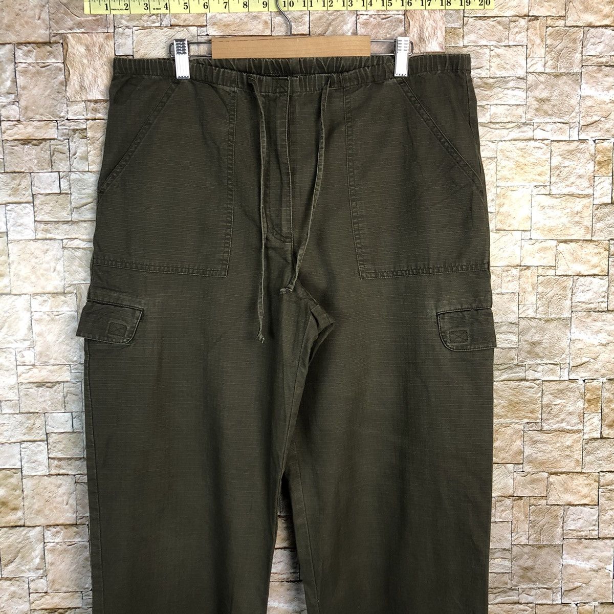 L.L. Bean L.L.Bean Dark Green Cargo Multipocket Pants #A313 Size 30" / US 8 / IT 44 - 2 Thumbnail