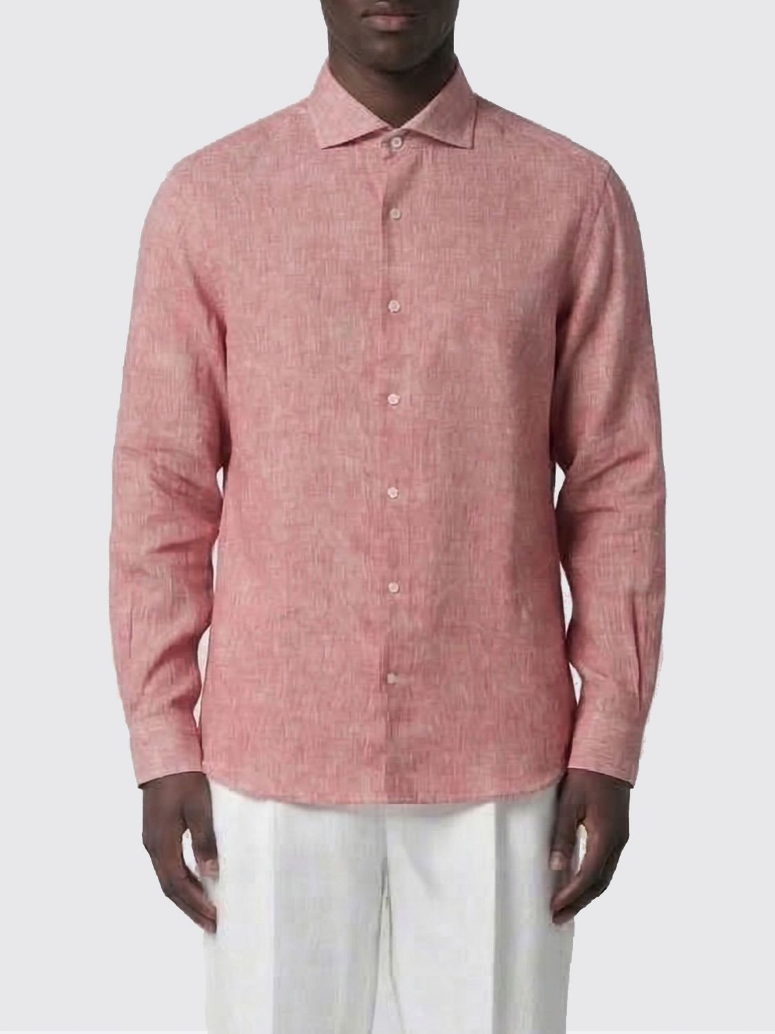 Brunello Cucinelli Brunello Cucinelli Shirt Men Orange Size US XL / EU 56 / 4 - 1 Thumbnail