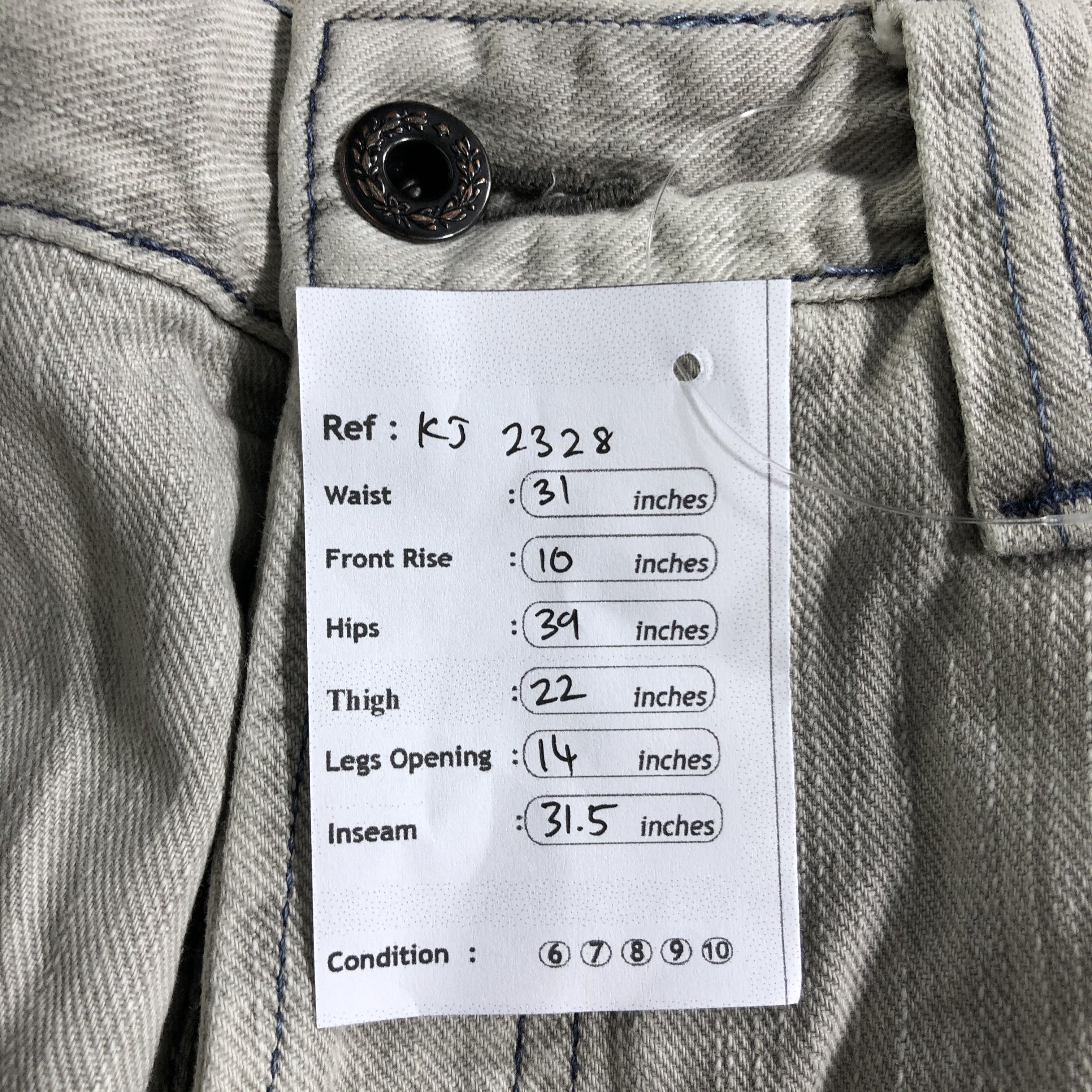 Japanese Brand Distress Japanese Brand Jeans Faded Gray Denim KJ2328 Size US 30 / EU 46 - 10 Thumbnail