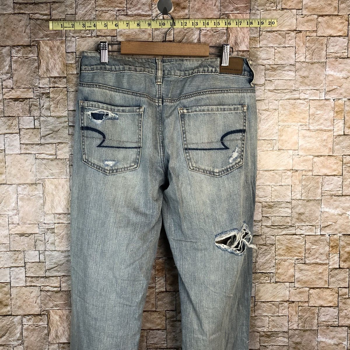 American Eagle Outfitters American Eagle Blue Distressed Denim Pants #A1006 Size 28" / US 6 / IT 42 - 17 Thumbnail