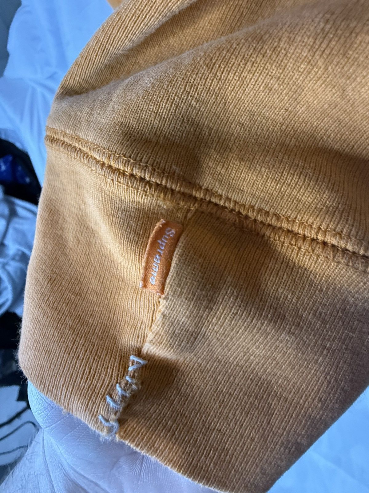 Supreme Supreme FW18 Repeat Sleeve Logo Hooded Sweatshirt Orange Size US XL / EU 56 / 4 - 12 Thumbnail