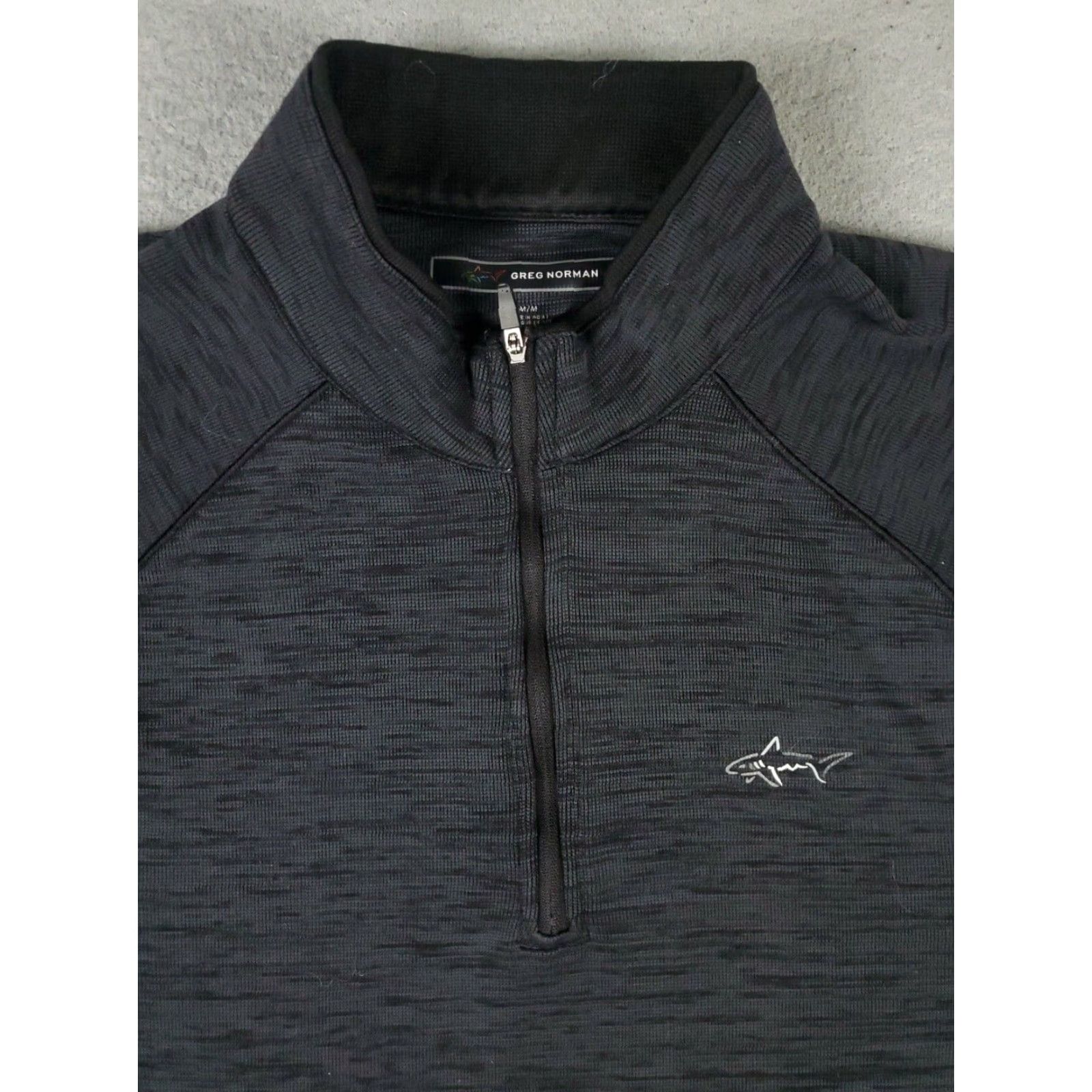 Vintage VINTAGE Greg Norman Men's Sweater Pullover 1/4 Zip Knitted Cotton Blend Gray M Casual Classic Modern Size US M / EU 48-50 / 2 - 2 Thumbnail