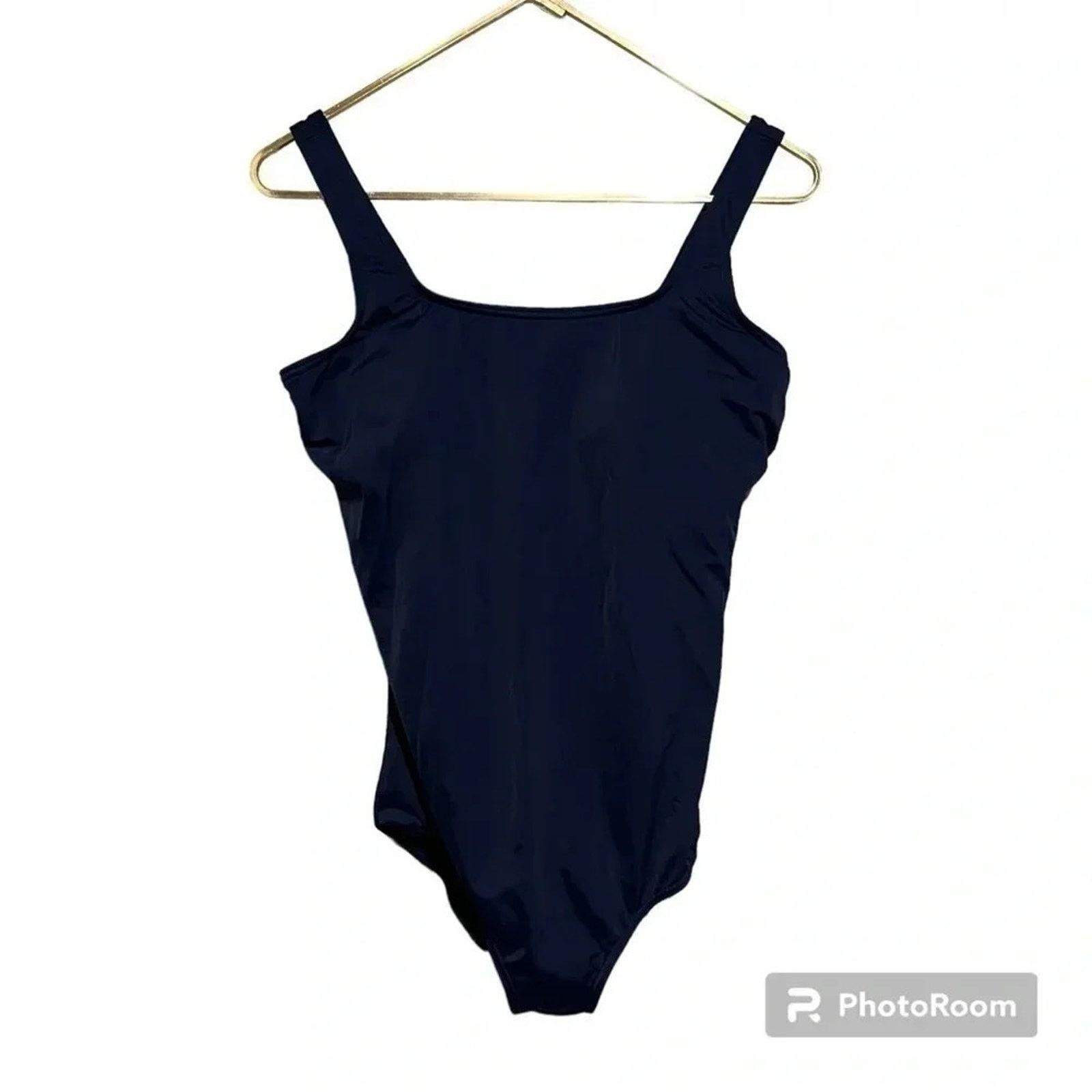 Lands' End Womens 14 D Lands End Swimsuit Tank Full Cover One Piece Size ONE SIZE - 1 Thumbnail