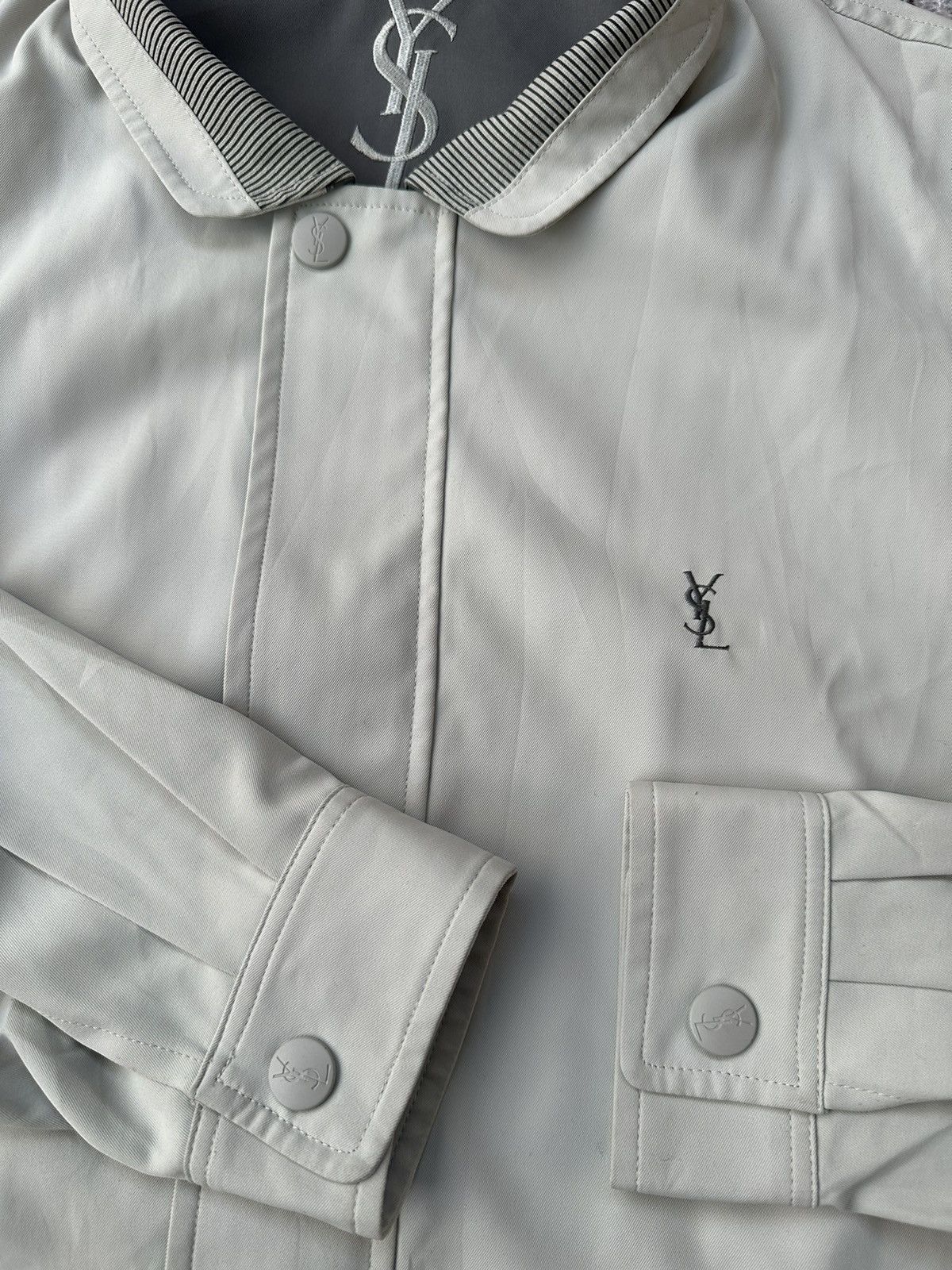 Yves Saint Laurent RARE WHITE COLOUR BIG LOGO Yves Saint Laurent Jacket Size US XL / EU 56 / 4 - 4 Thumbnail