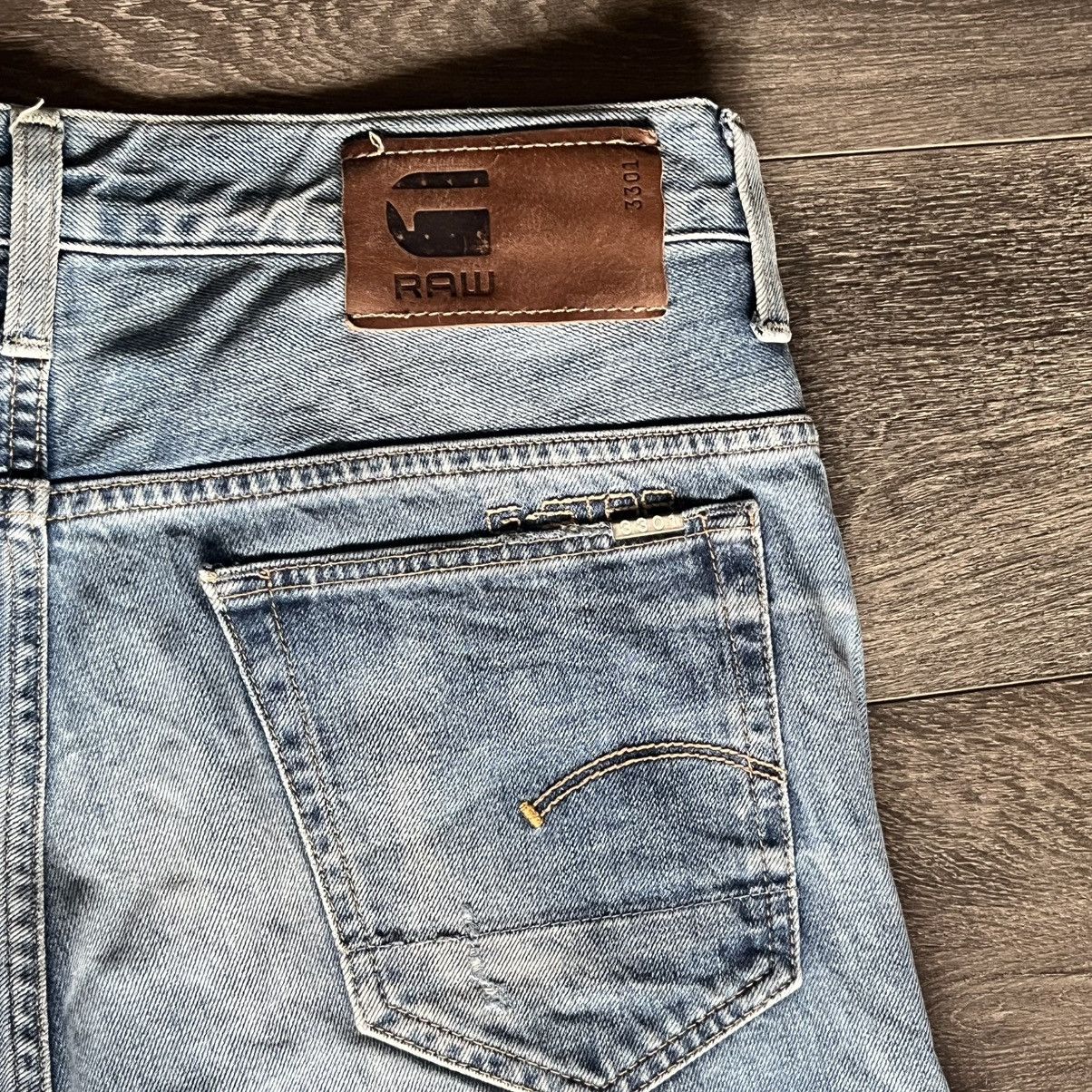 G-Star Vintage G-Star Raw 3301 Slim Straight Wash Denim Jeans 34x34 Size US 34 / EU 50 - 4 Thumbnail
