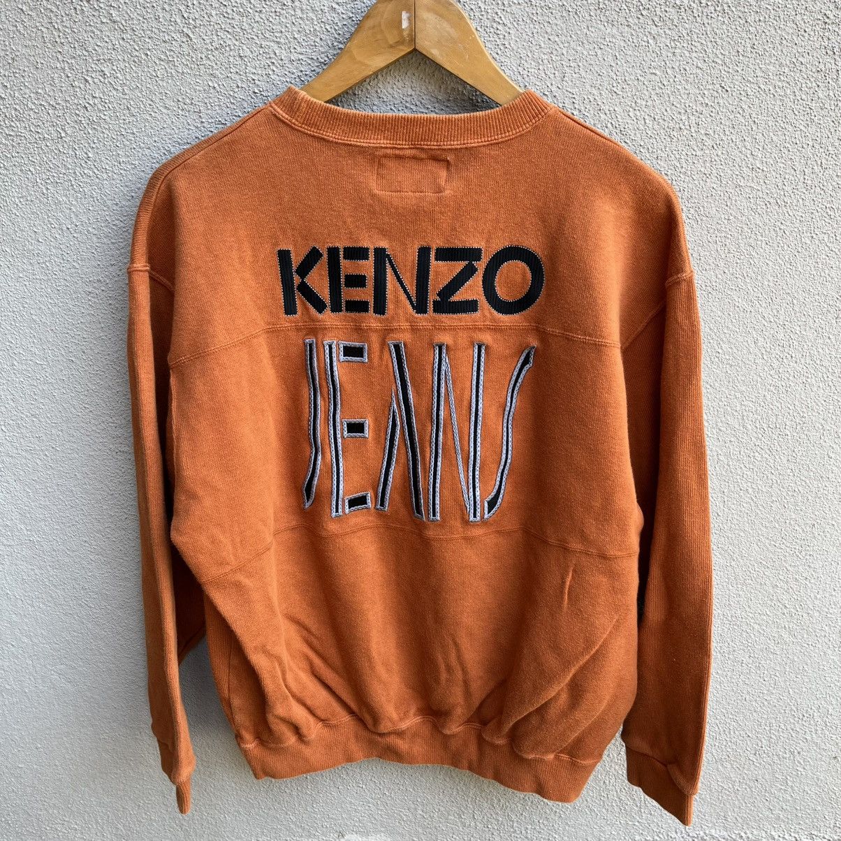 Kenzo KENZO jeans biglogo embroidered crewneck Size US M / EU 48-50 / 2 - 3 Thumbnail