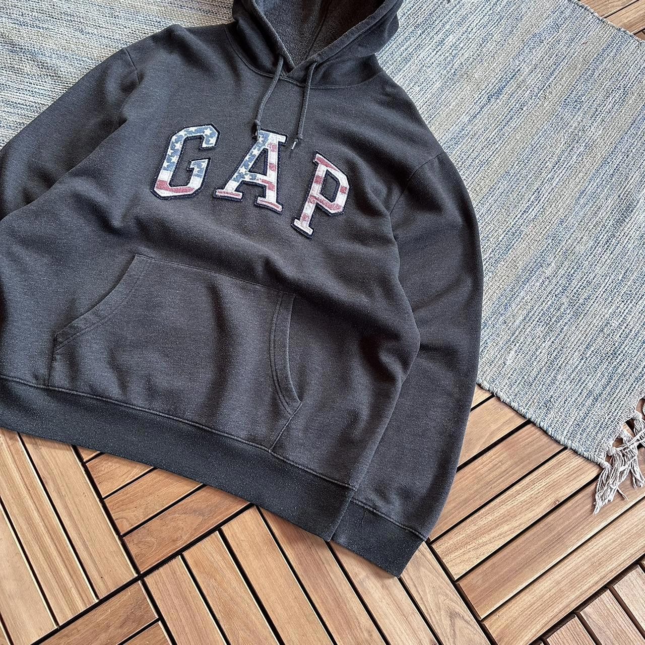 Gap Vintage Y2K Gap USA Big Logo Baggy Hoodie Size US XL / EU 56 / 4 - 2 Thumbnail
