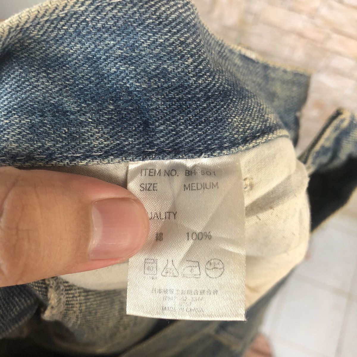 Japanese Brand Japan double knee vtg Denim faded Multipocket Pants #A73 Size US 31 - 22 Thumbnail