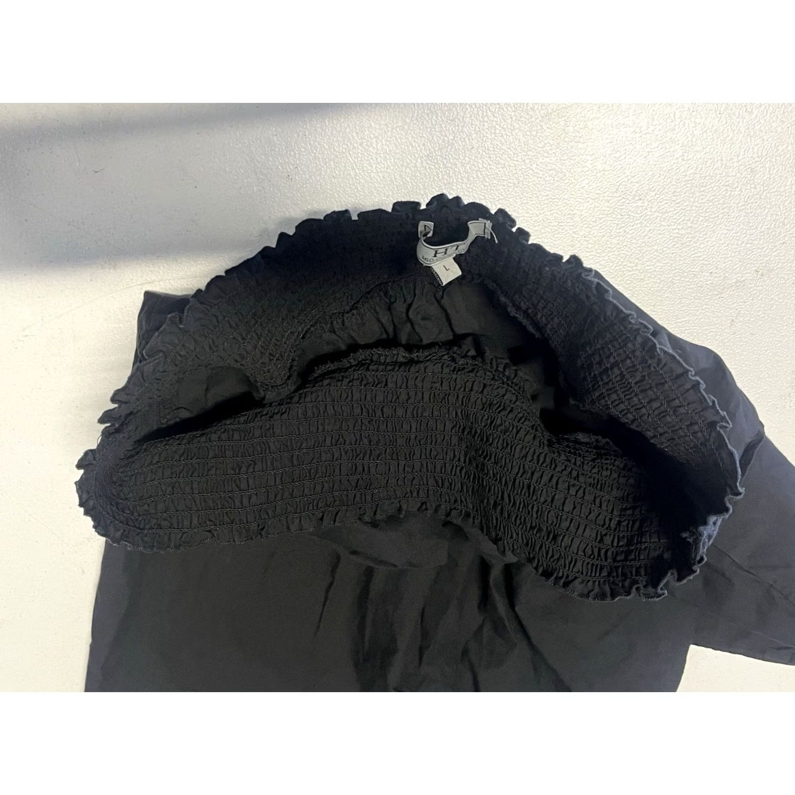 Vintage HT 360 Collective Skirt Short Mini Layered Black Size Large Women Fashion Ruffle Gyaru Harajuku Halloween Festival Party/Cocktail Travel Wedding Size 36" / US 14 / IT 50 - 5 Thumbnail