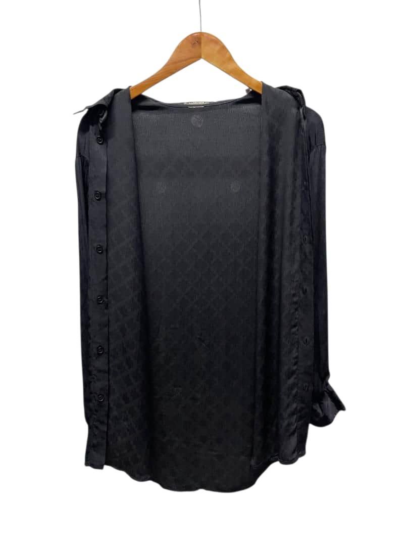 Versace GIANNI VERSACE Black Silk Hidden Long Sleeve Size US M / EU 48-50 / 2 - 11 Thumbnail