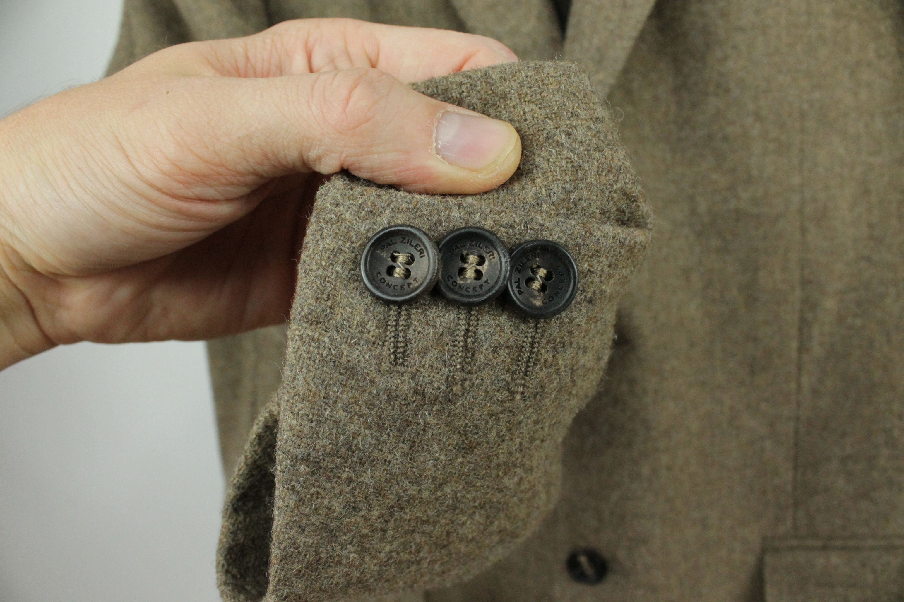 Pal Zileri Pal Zileri Concept Brown Fleece Wool Blazer Jacket Men's Size US M / EU 48-50 / 2 - 4 Thumbnail