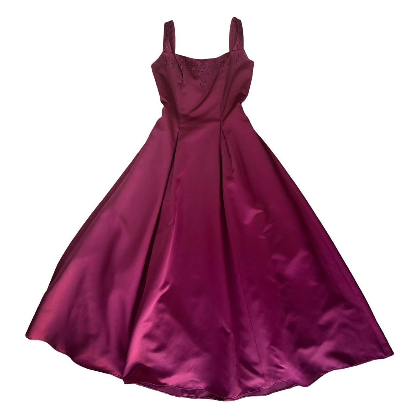 Vintage Vintage prom dress 90s by Mori Lee maroon sz 6 Size M / US 6-8 / IT 42-44 - 1 Thumbnail
