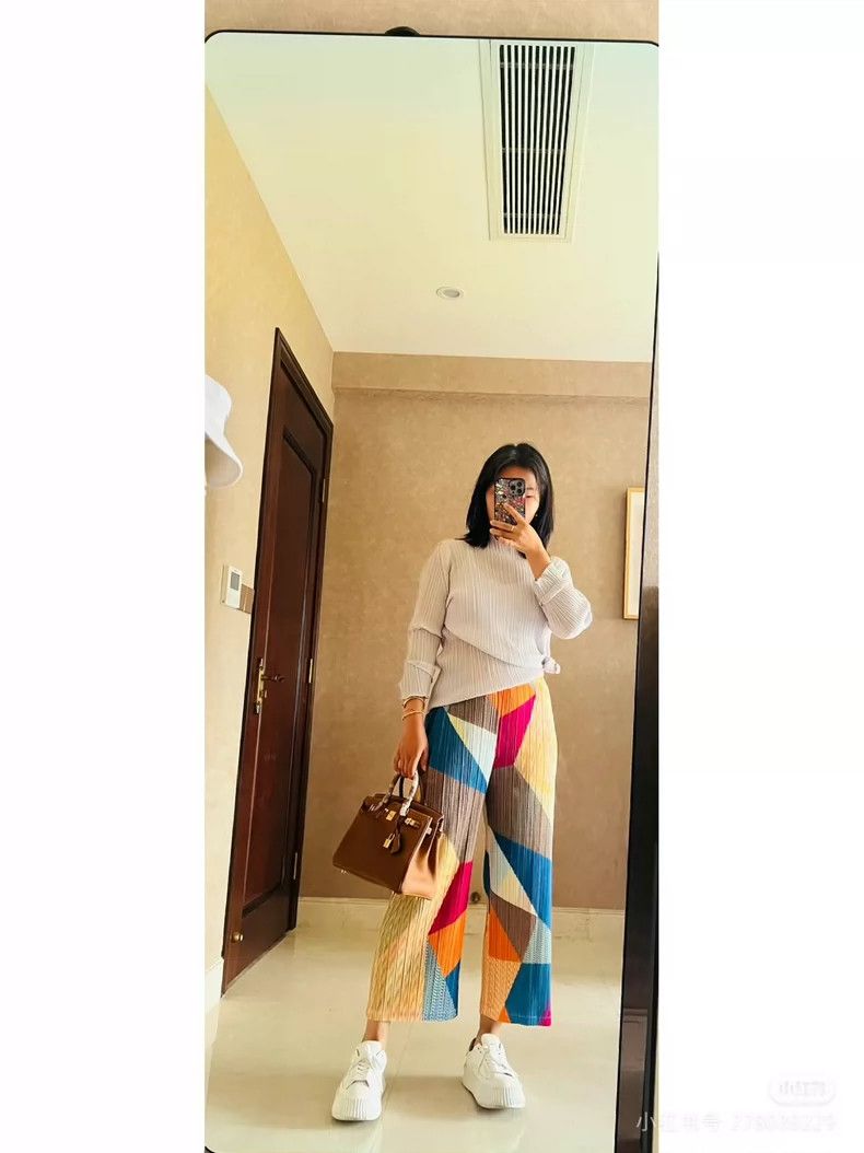 Issey Miyake issey miyake size:3 Wide-leg pants in color blocks Size 42" / US 20 - 6 Thumbnail