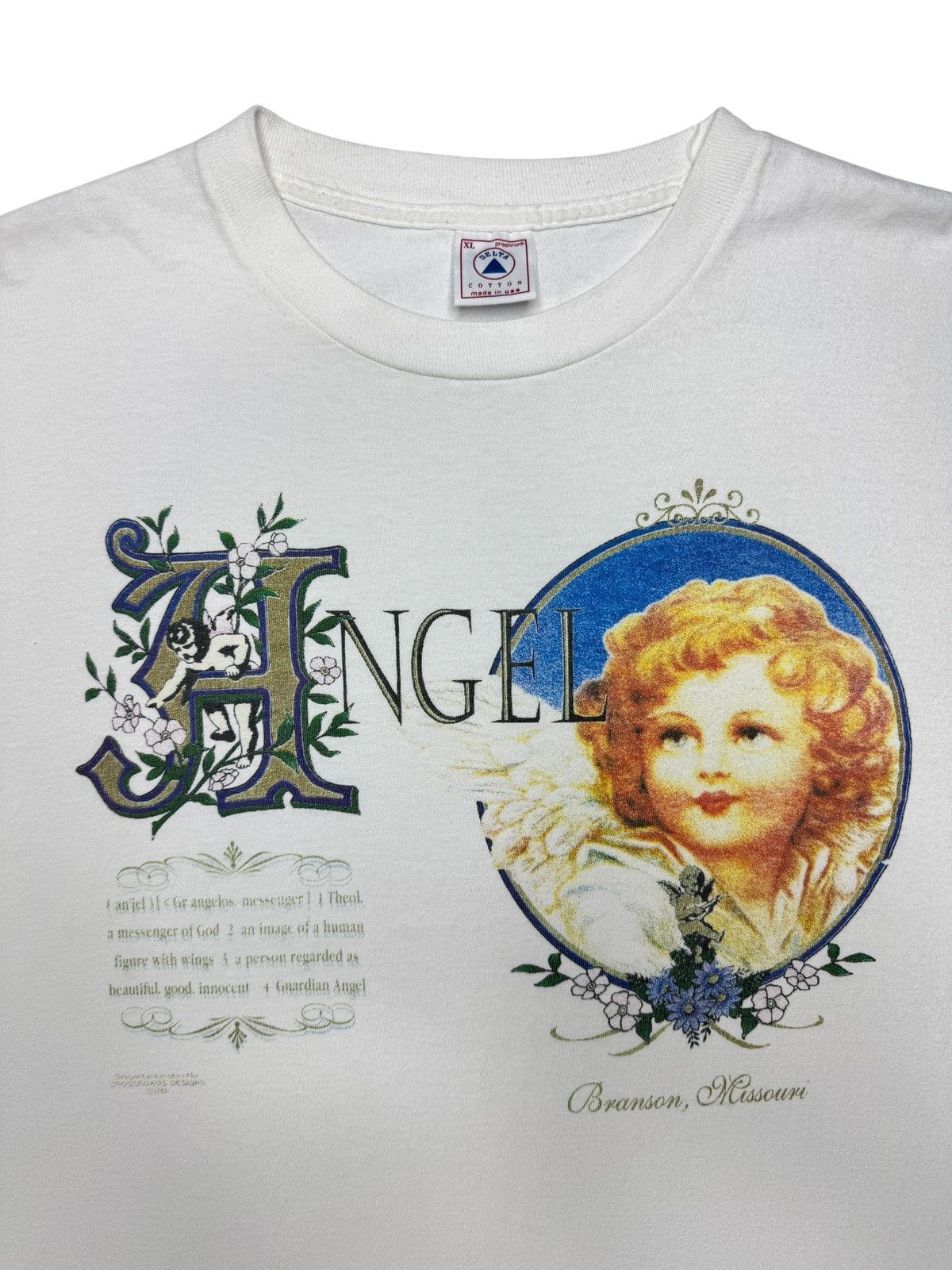 Vintage Vintage 90’s Angel Tee Shirt Size US XL / EU 56 / 4 - 3 Thumbnail
