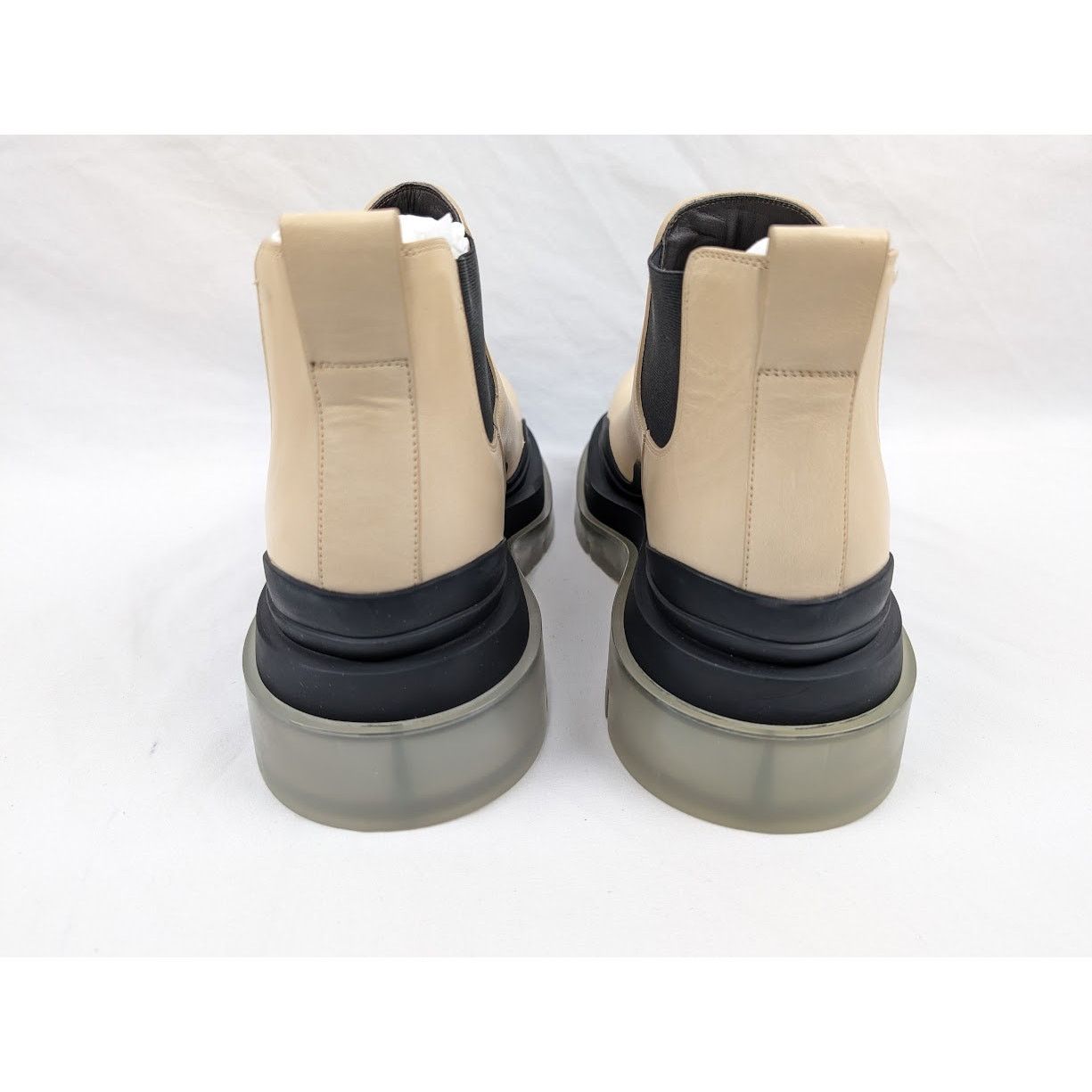 Bottega Veneta o1rshd1 Vegetal Calfskin Stiv Pel Boots in Butter/Black Size US 11 / EU 44 - 20 Thumbnail
