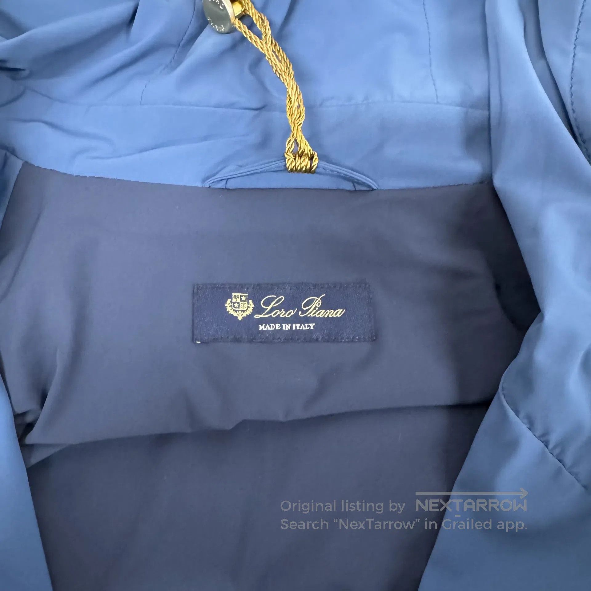 Loro Piana LORO PIANA Blue hooded zipper jacket| Size US L / EU 52-54 / 3 - 6 Thumbnail