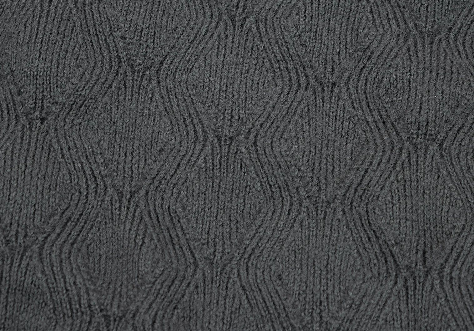 Comme des Garcons Homme Plus Wool Zigzag Knit Turtleneck Sweater in Gray Size M Size US M / EU 48-50 / 2 - 10 Thumbnail