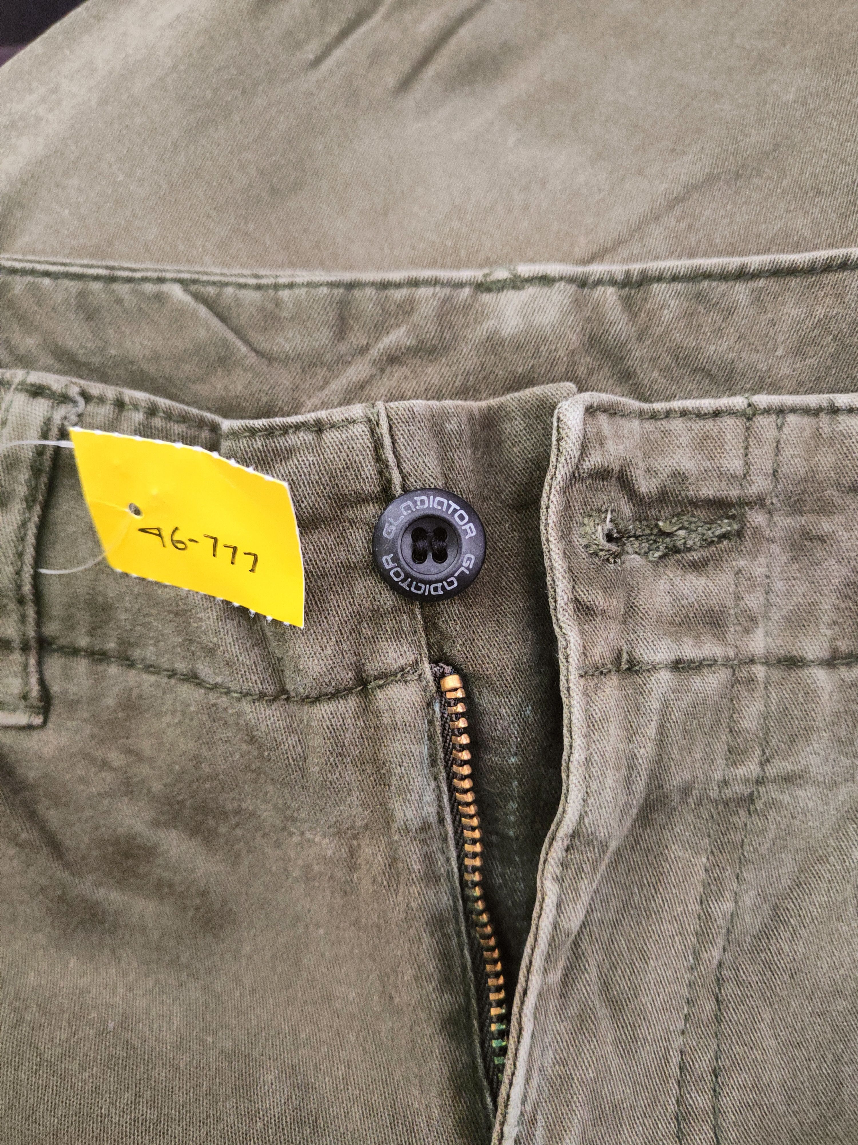 Japanese Brand DL Gladiator Olive Multipocket Cargo Pants #46-777 Size US 31 - 14 Thumbnail