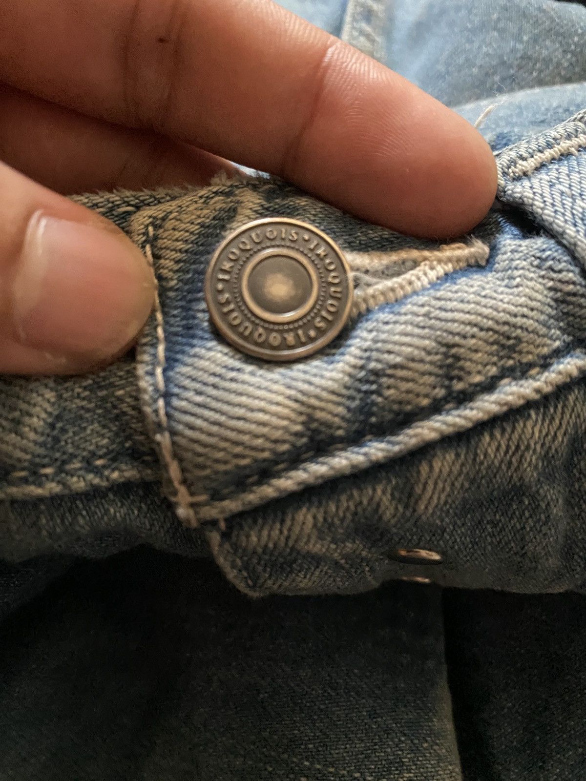 Kapital Iroquois Japanese Brand Patchwork Painter Cropped Denim Size US 32 / EU 48 - 7 Thumbnail