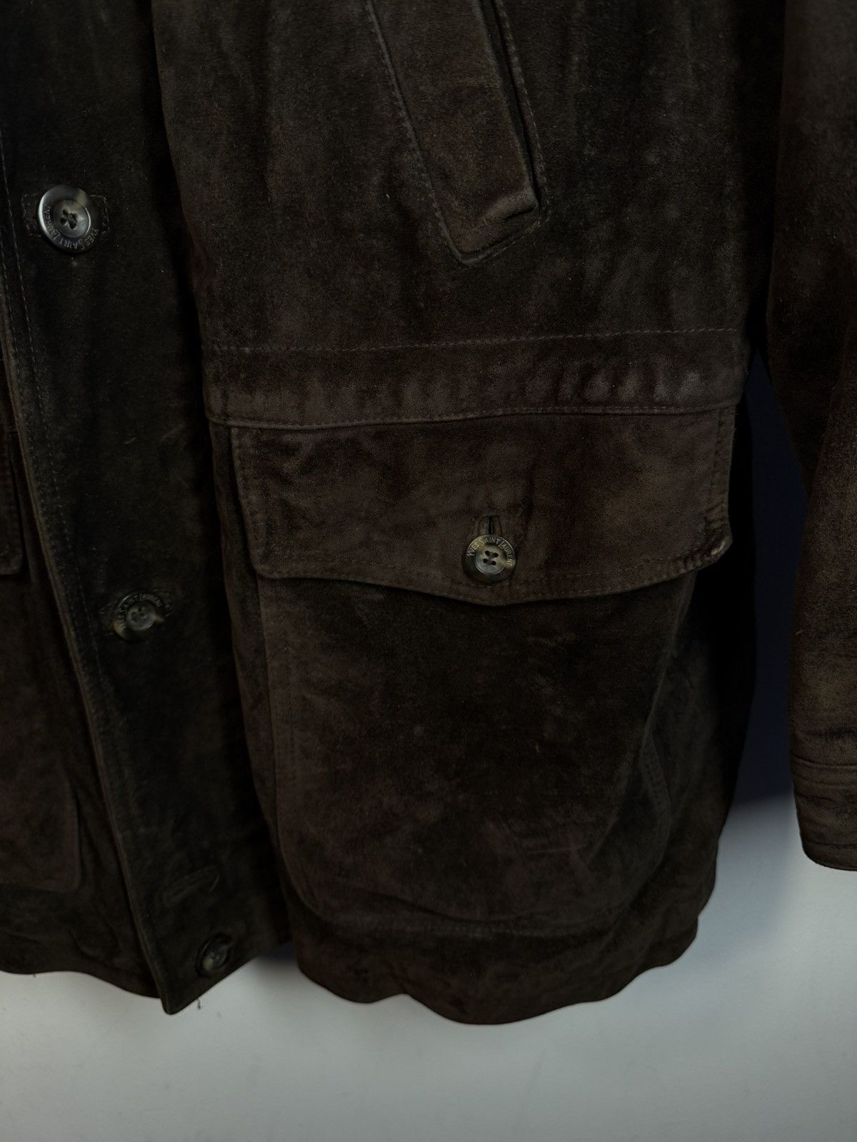 Yves Saint Laurent 90’s Suede YSL Leather Jacket Saint Laurent Leather Size US L / EU 52-54 / 3 - 12 Thumbnail