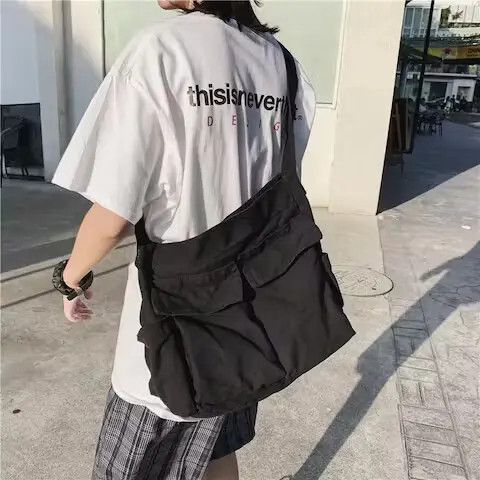 Japanese Brand Casual Canvas Shoulder Bah Size ONE SIZE - 2 Thumbnail