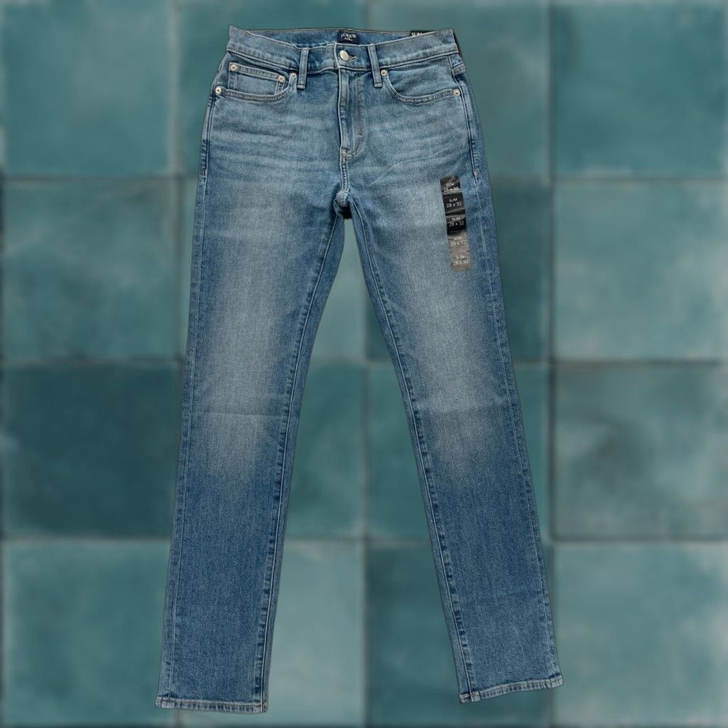 J.Crew J.CREW Flex Jeans Mens 28x32 Slim Straight Blue Denim Mid Rise Preppy Jeans Size US 28 / EU 44 - 1 Thumbnail