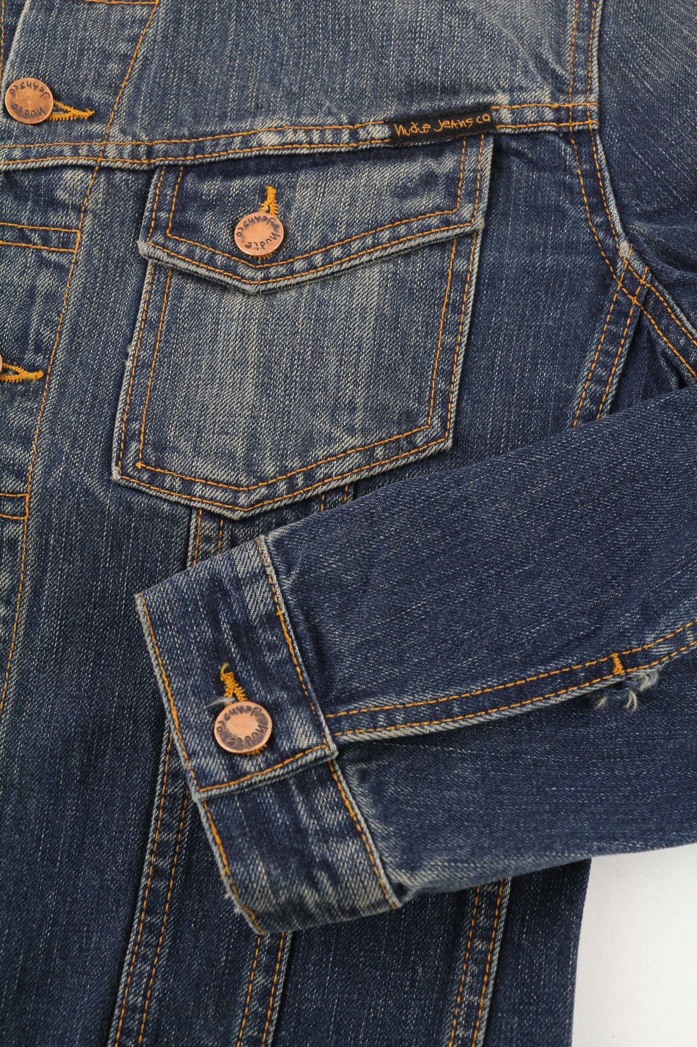 Nudie Jeans BILLY DARK AUTHENTIC DENIM S Blue Denim Jacket 80395 Size US S / EU 44-46 / 1 - 5 Thumbnail