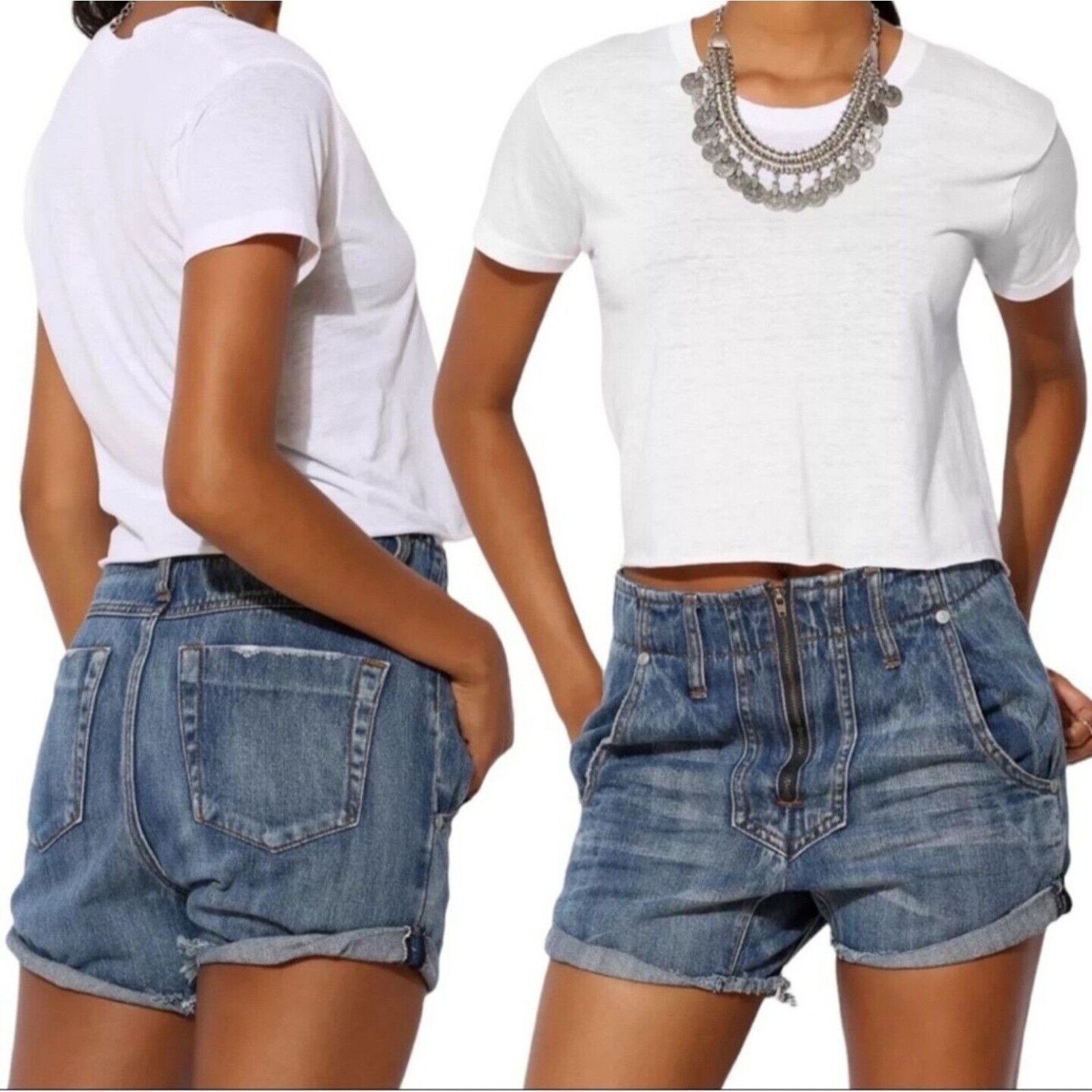One Teaspoon One Teaspoon Super Freaks Zip-Up Drop Crotch Low 27 W 31 Size 27" / US 4 / IT 40 - 1 Thumbnail