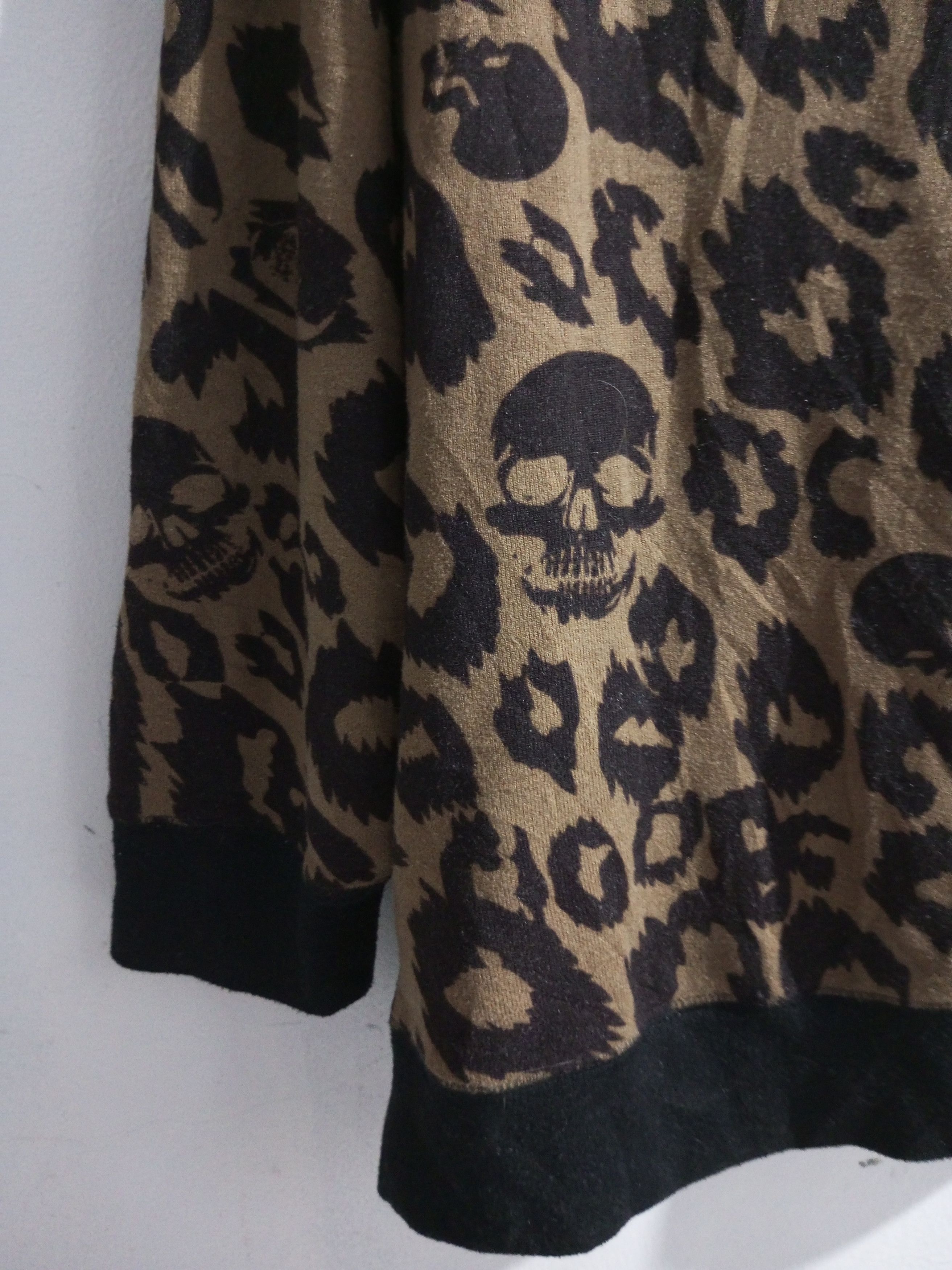 Dig Deep Vintage dig deep skulls leopard sweater Size US XXL / EU 58 / 5 - 9 Thumbnail