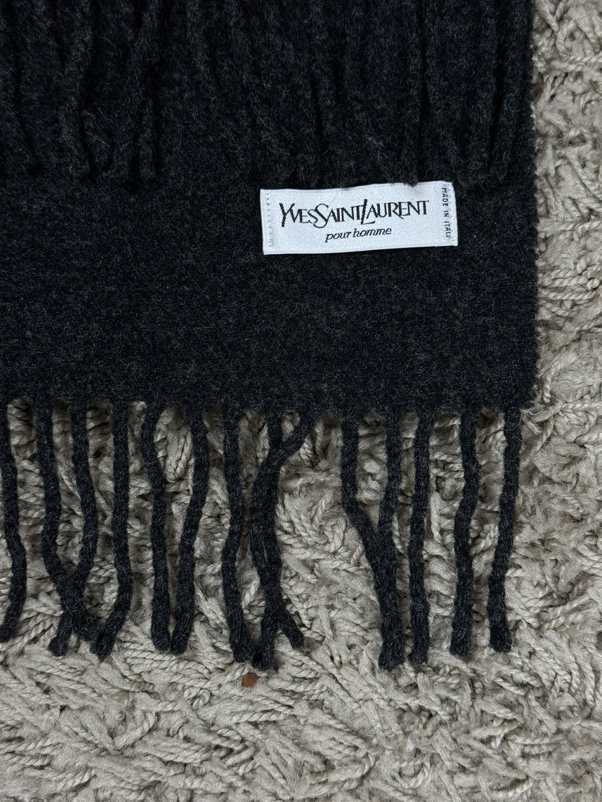 Yves Saint Laurent Vintage wool scarf Yves Saint Laurent 90s original item Size ONE SIZE - 2 Thumbnail