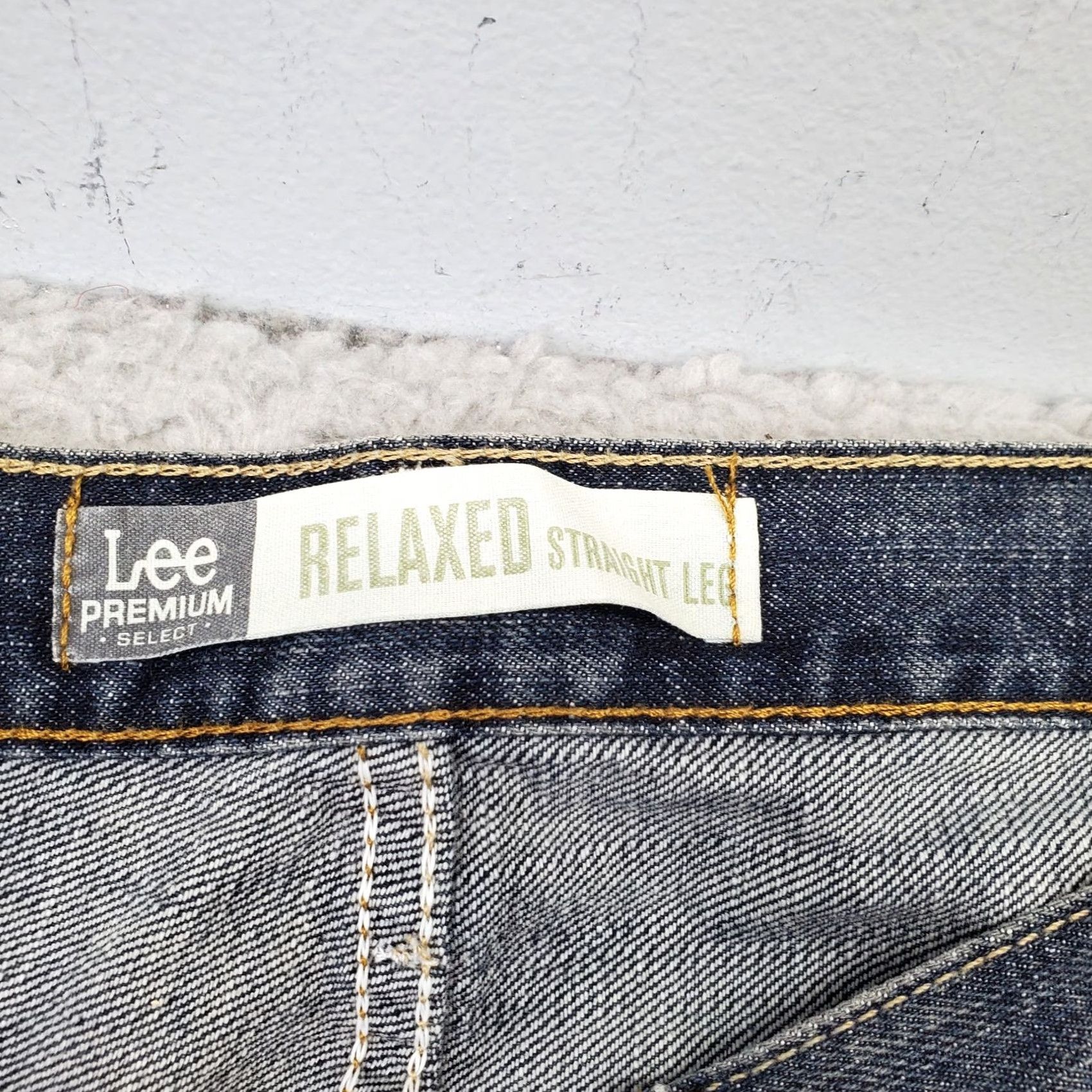 Lee Lee Jeans Mens 34x34 Blue Denim Cotton Premium Relaxed Fit Straight Leg 2006557 Size US 34 / EU 50 - 6 Thumbnail