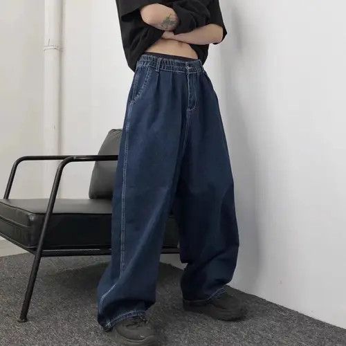 Jean Retro Street Hip Hop Large Size Loose Jeans Size US 32 / EU 48 - 8 Thumbnail