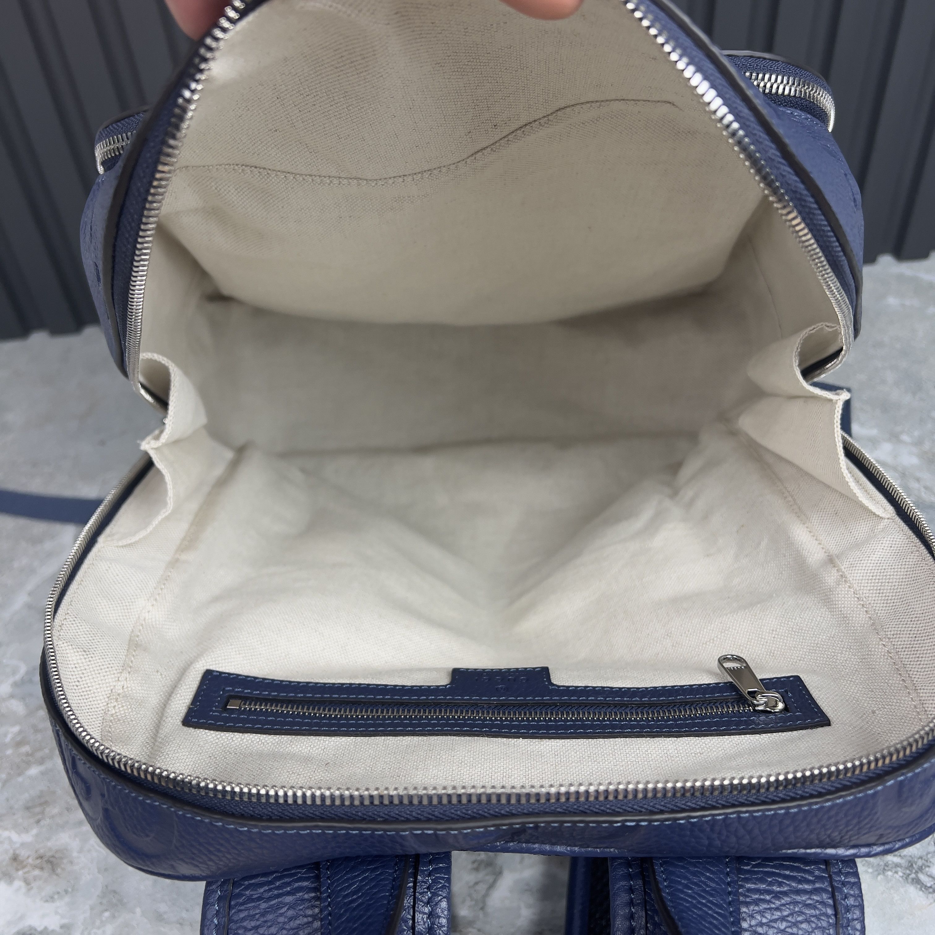 Gucci RRP $3550 Gucci Medium Jumbo GG Backpack Grain Leather Size ONE SIZE - 14 Thumbnail