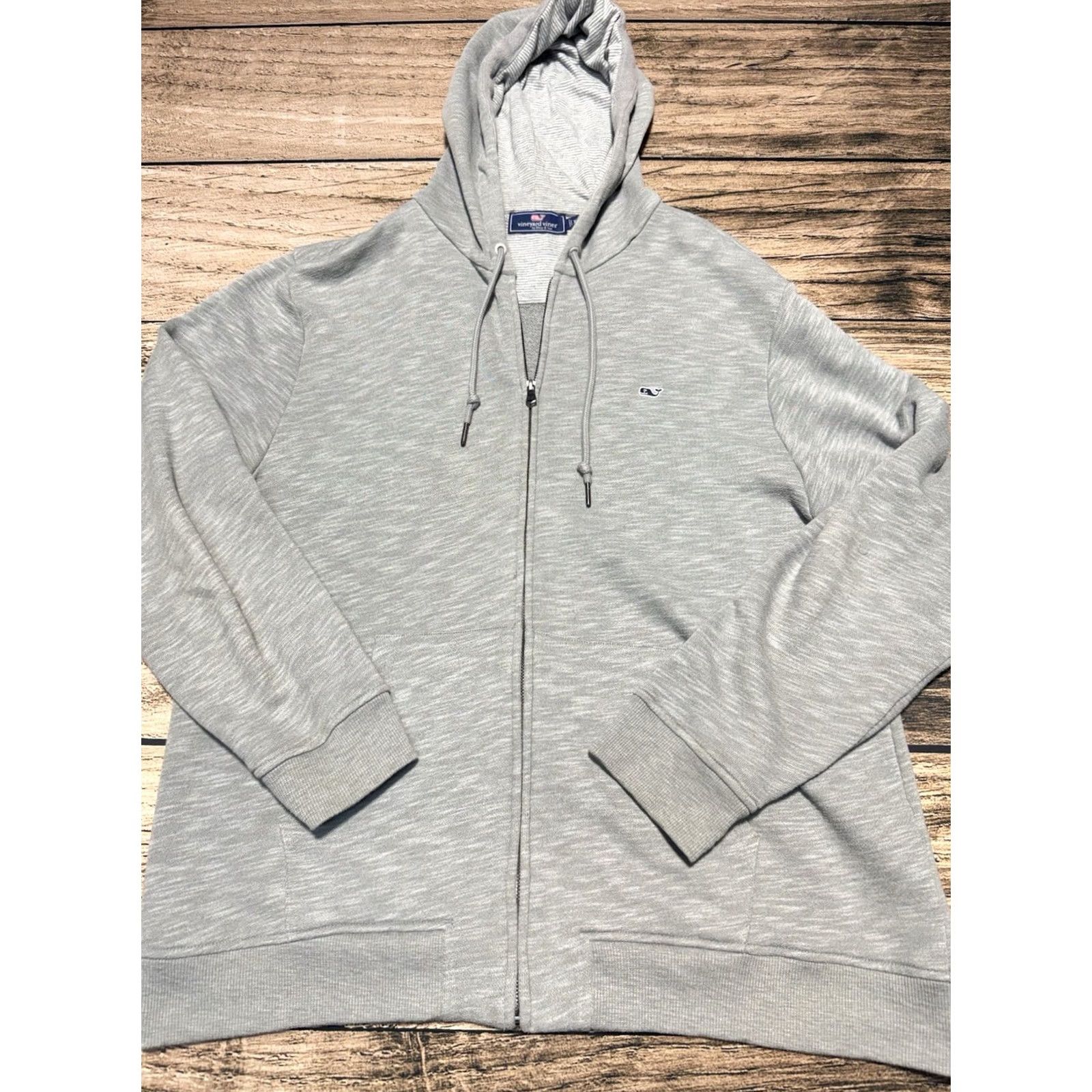 Vineyard Vines Vineyard Vines Hoodie Mens XL Gray Full Zip Up Jacket Whale Logo Sweatshirt Size US XL / EU 56 / 4 - 2 Thumbnail