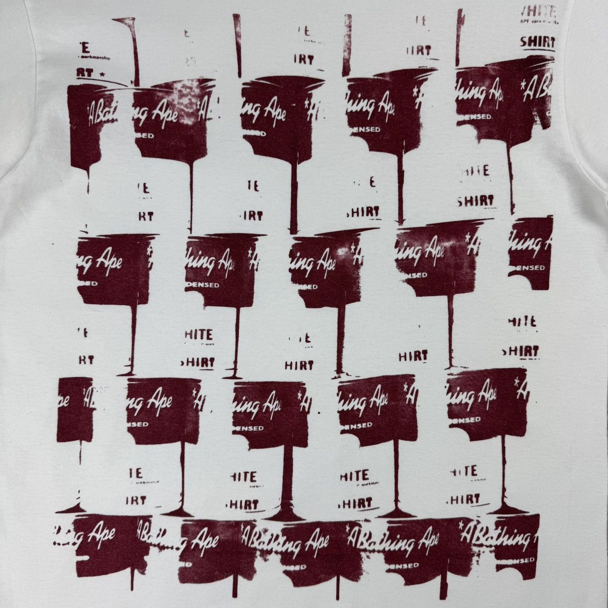 Bape Vintage Bape Exclusive Handprint Condensed Soup Tee Size US L / EU 52-54 / 3 - 6 Thumbnail
