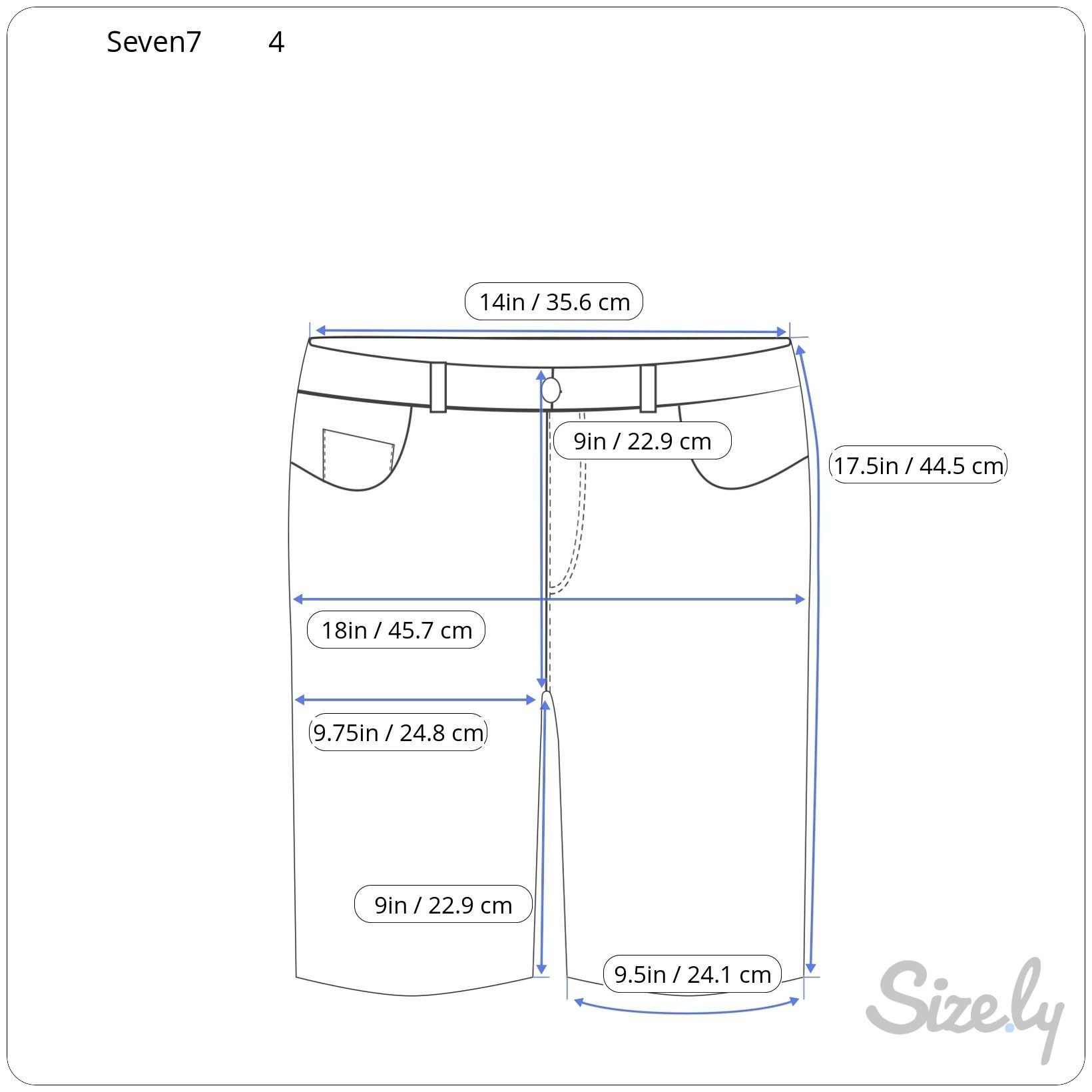 Other Seven7 Women's Sunset Bermuda Denim Shorts Fray Hem 9" Insea Size 27" / US 4 / IT 40 - 2 Thumbnail
