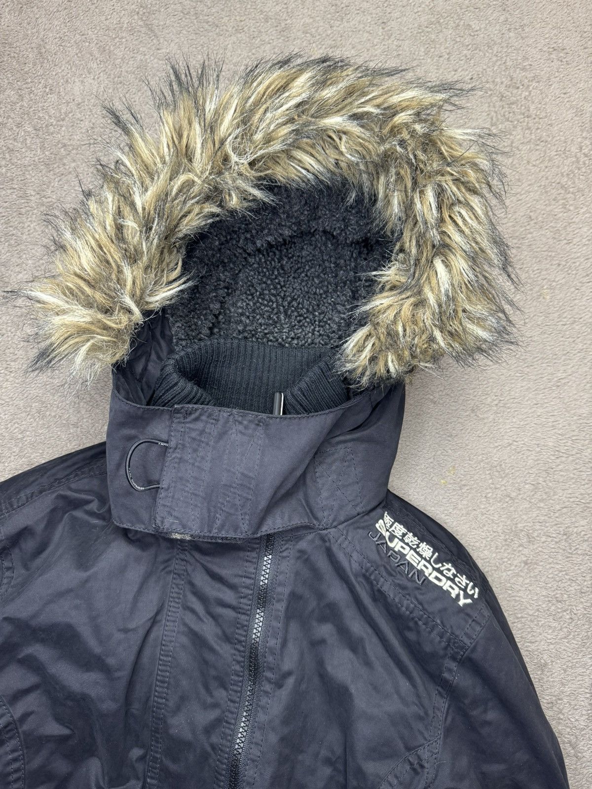 If Six Was Nine × Japanese Brand × Le Grande Bleu (L.G.B.) Superdry Y2K Faux Fur Parka Jacket Ifsixwasnine LGB styled Size M / US 6-8 / IT 42-44 - 5 Thumbnail