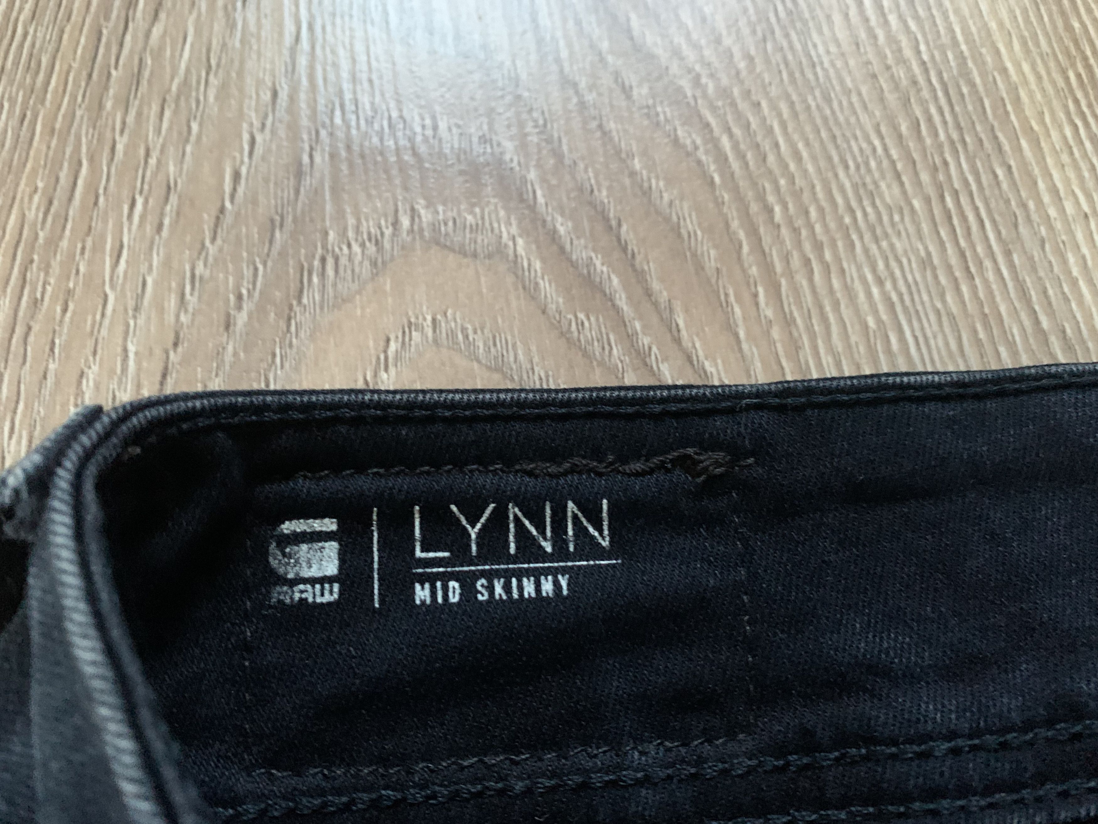 Denime G-Star RAW Lynn Mid Skinny Black Jeans Size 31" - 9 Thumbnail