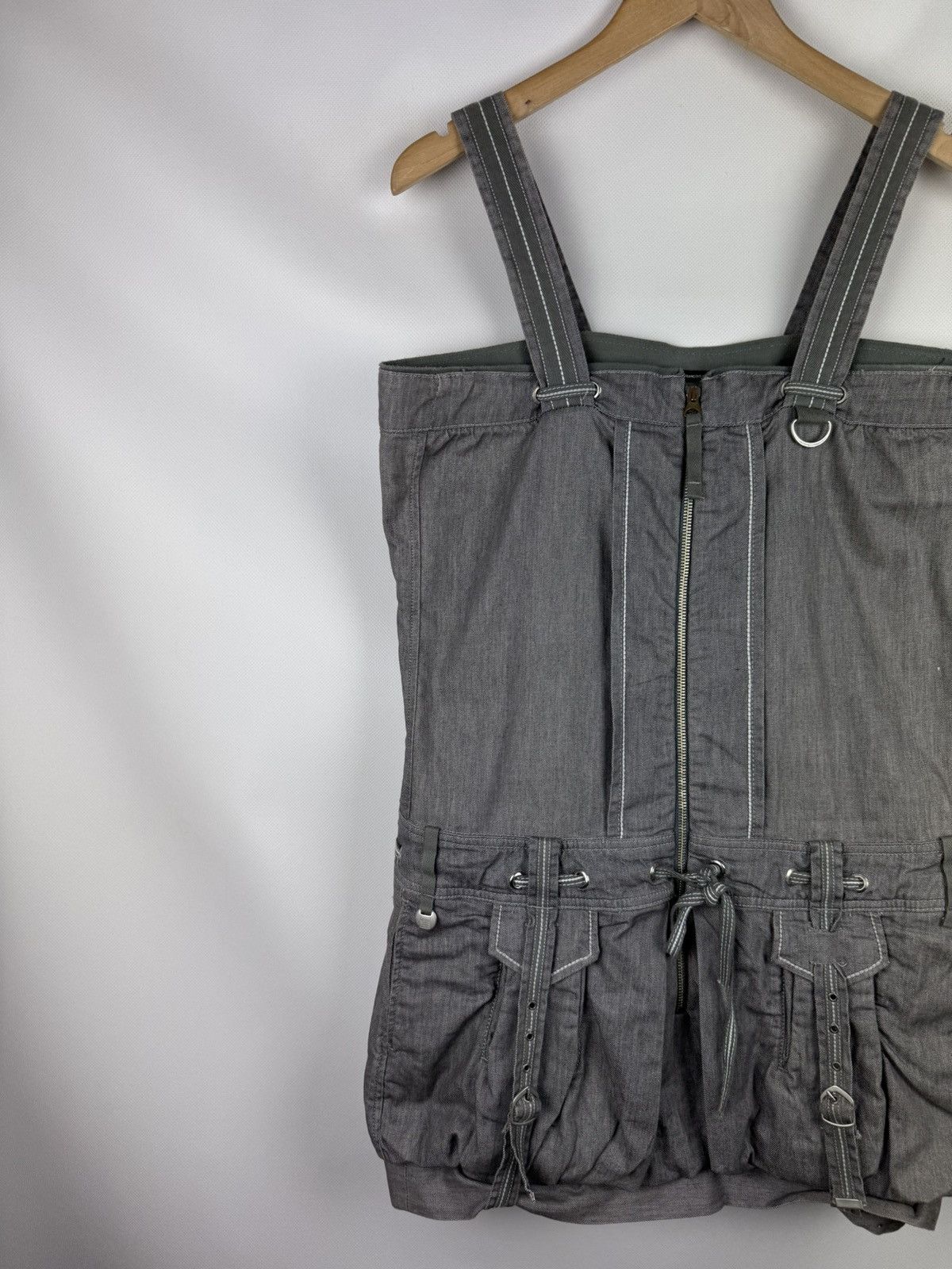 Marithe + Francois Girbaud Marithe Francois Girbaud Avant-Garde Denim Corset Dress Size XL / US 12-14 / IT 48-50 - 2 Thumbnail