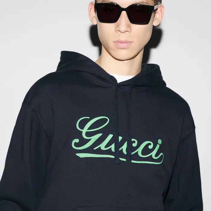 Gucci o1loc1c1125 788771 Embroidered Cotton Hooded Sweatshirt Size US XXL / EU 58 / 5 - 5 Thumbnail