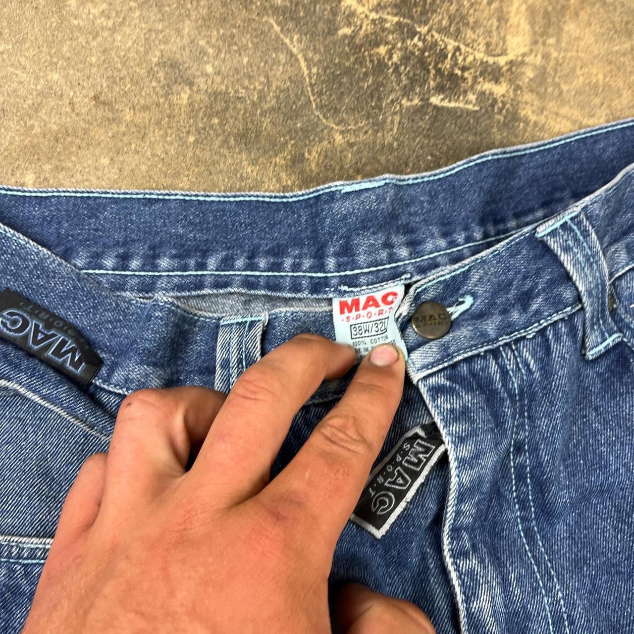 JNCO Y2k Mac Sport Denim Baggy Jnco Style Jeans Size US 38 / EU 54 - 3 Thumbnail