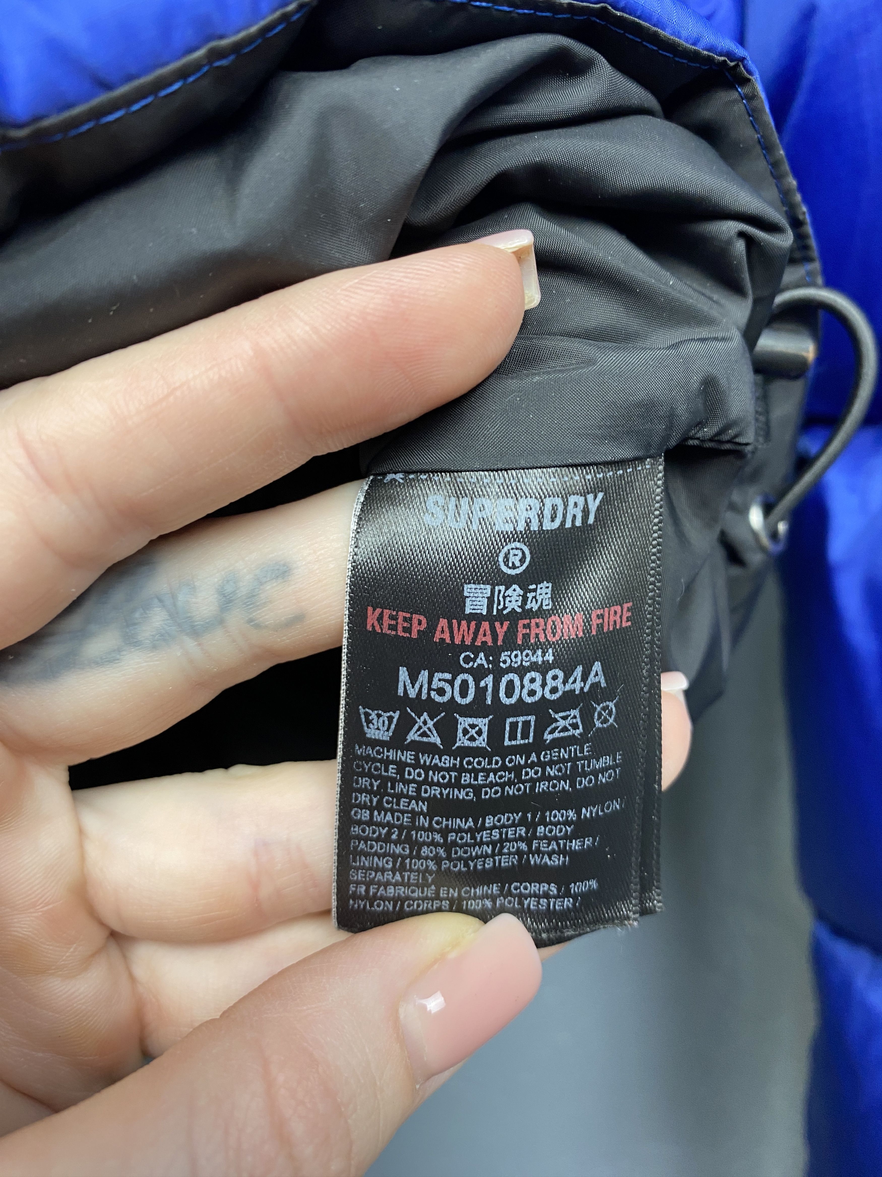 Superdry Superdry Mens Goose Down Puffer Vest Size US S / EU 44-46 / 1 - 6 Thumbnail