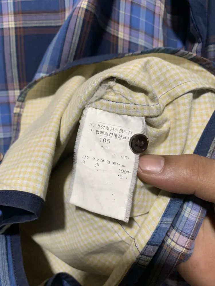 Solid Homme Solid Homme x wooyoungmi asymmetrical blue check shirt Size US M / EU 48-50 / 2 - 11 Thumbnail