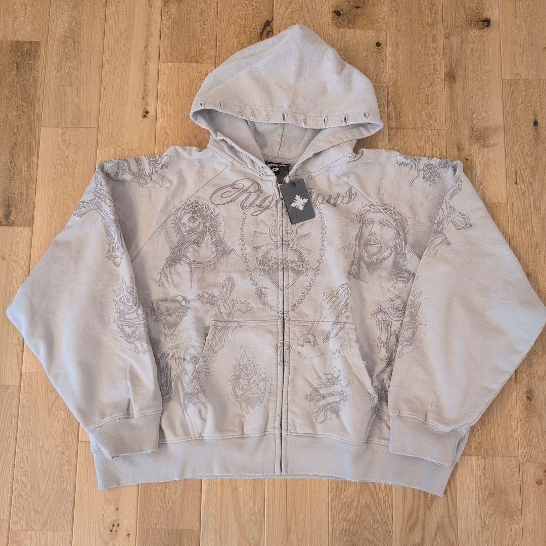 Other WE ARE RIGHTEOUS “Tatted Believer” Zip Up Hoodie – XL Size US XL / EU 56 / 4 - 11 Thumbnail