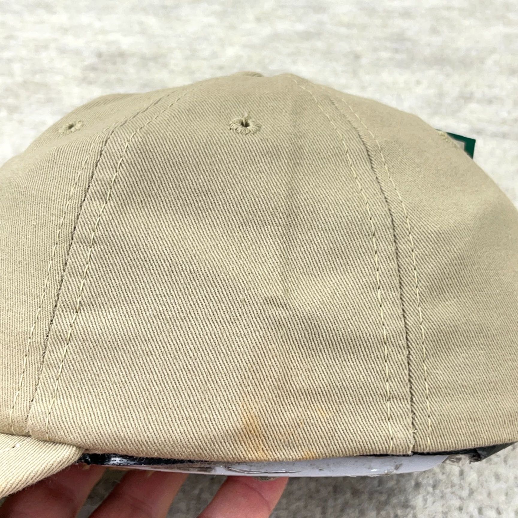 American Needle VINTAGE American Needle The Masters Hat Cap Adjustable Strap Back Augusta Nationals Y2K 2004 Tan Khaki USA Beige Twill Golf Hat Mens Size ONE SIZE - 4 Thumbnail