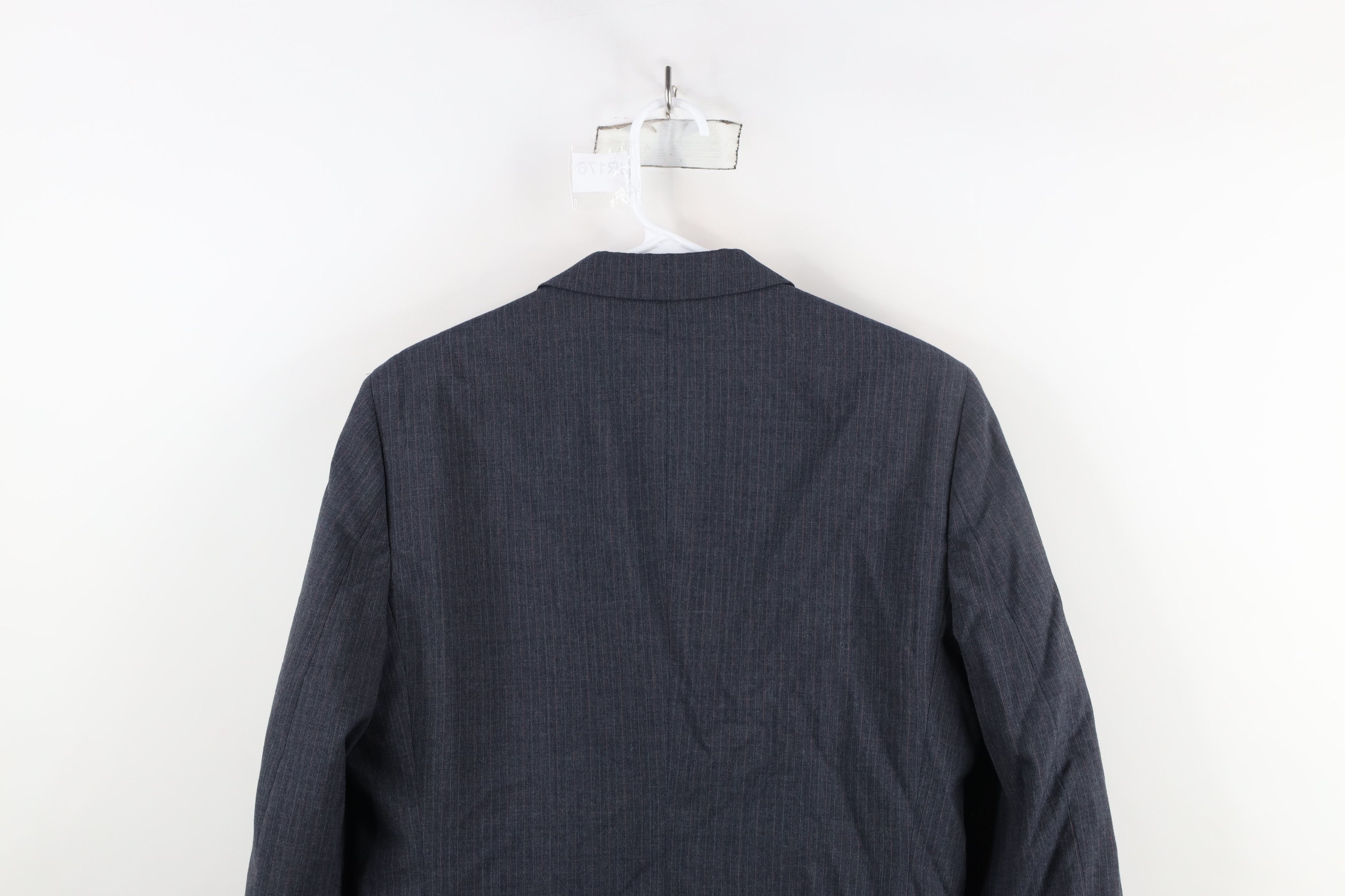 Vintage Vintage 80s 90s Streetwear Pinstriped Suit Coat Jacket Size US L / EU 52-54 / 3 - 14 Thumbnail