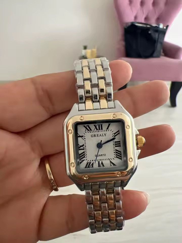 Other Vintage 90s black dial luxury style quartz silver watch Size ONE SIZE - 1 Thumbnail
